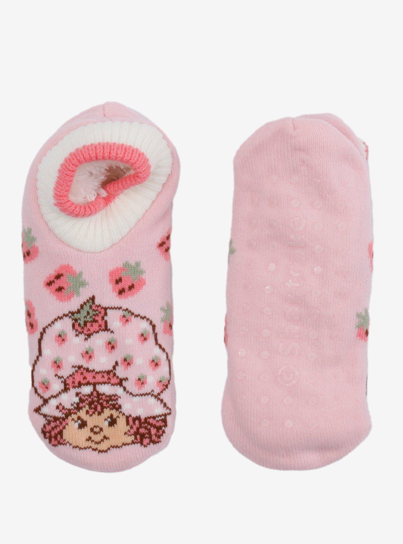 Strawberry Shortcake Stripe Cozy Slipper Socks, , hi-res