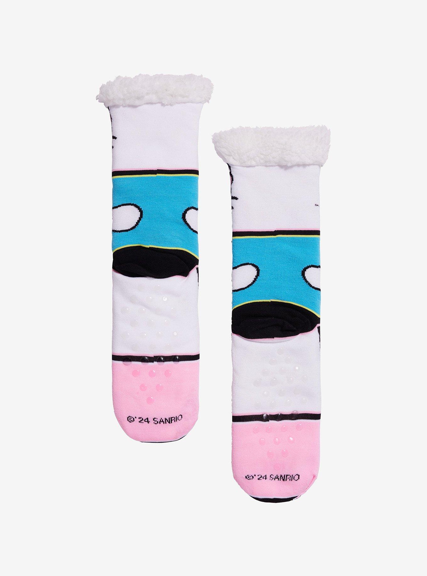 Hello Kitty And Friends Panels Cozy Slipper Socks, , alternate