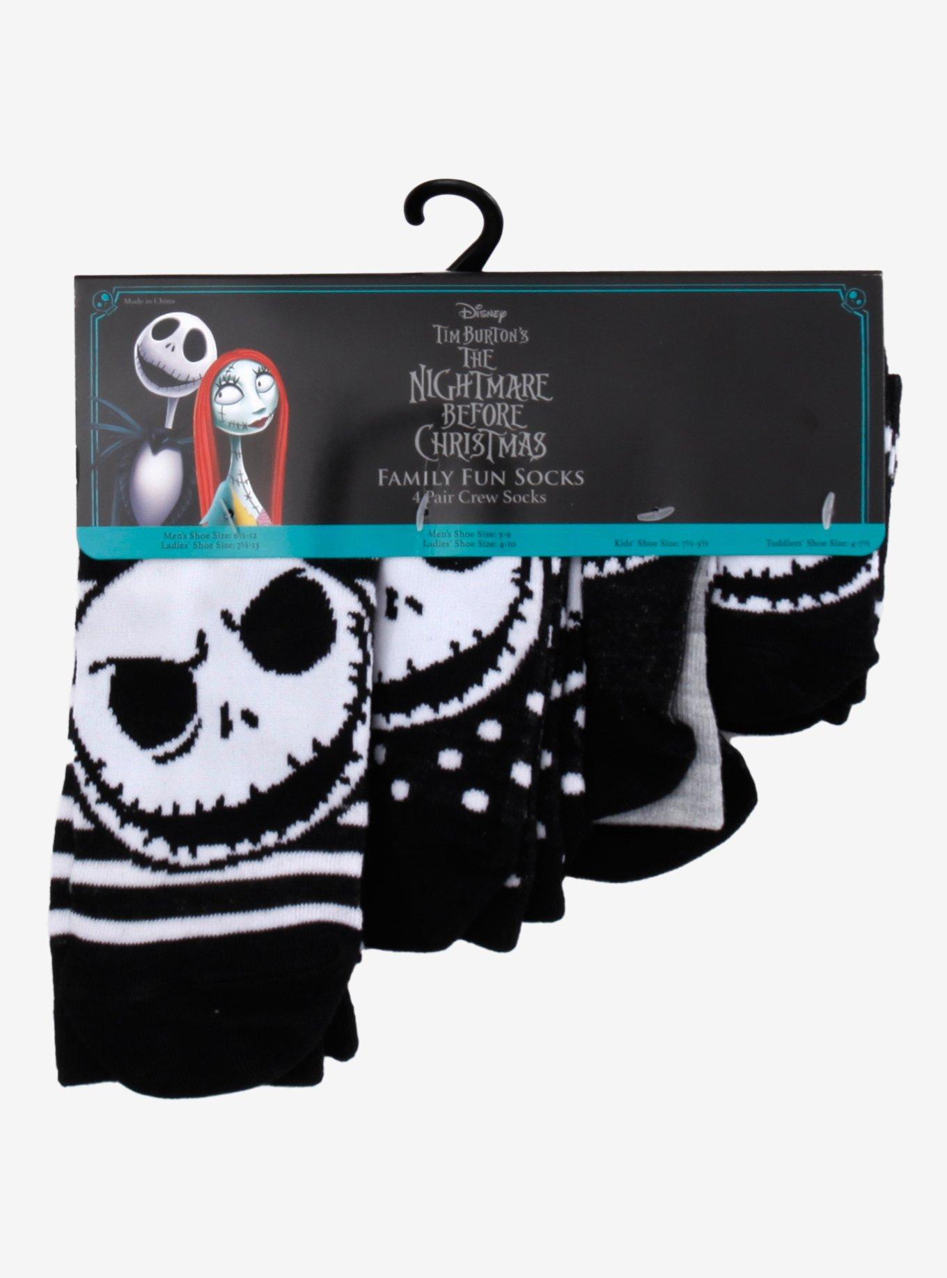 The Nightmare Before Christmas Jack Family Sock Set 4 Pair, , alternate