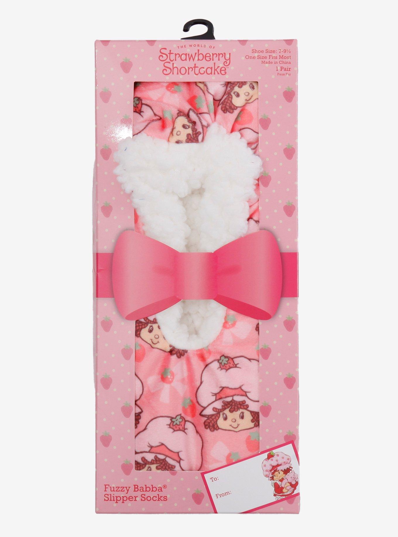 Strawberry Shortcake Cozy Slipper Socks Gift Box, , alternate