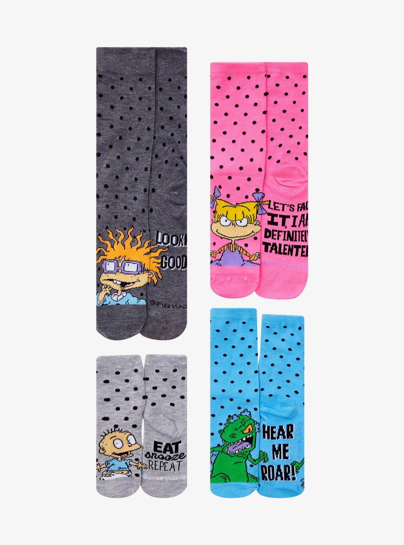 Rugrats Dots Family Sock Set 4 Pair, , hi-res