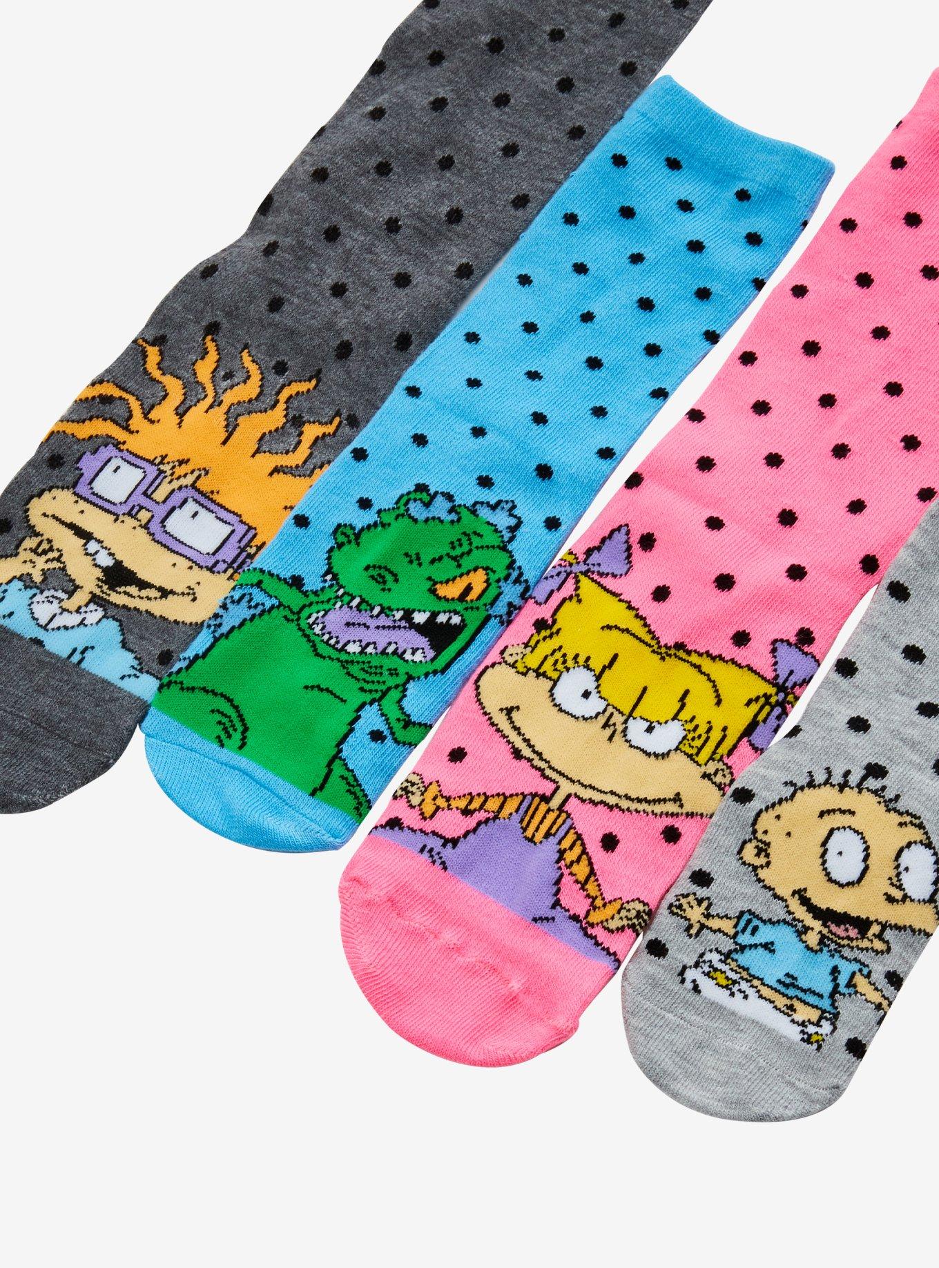 Rugrats Dots Family Sock Set 4 Pair, , alternate