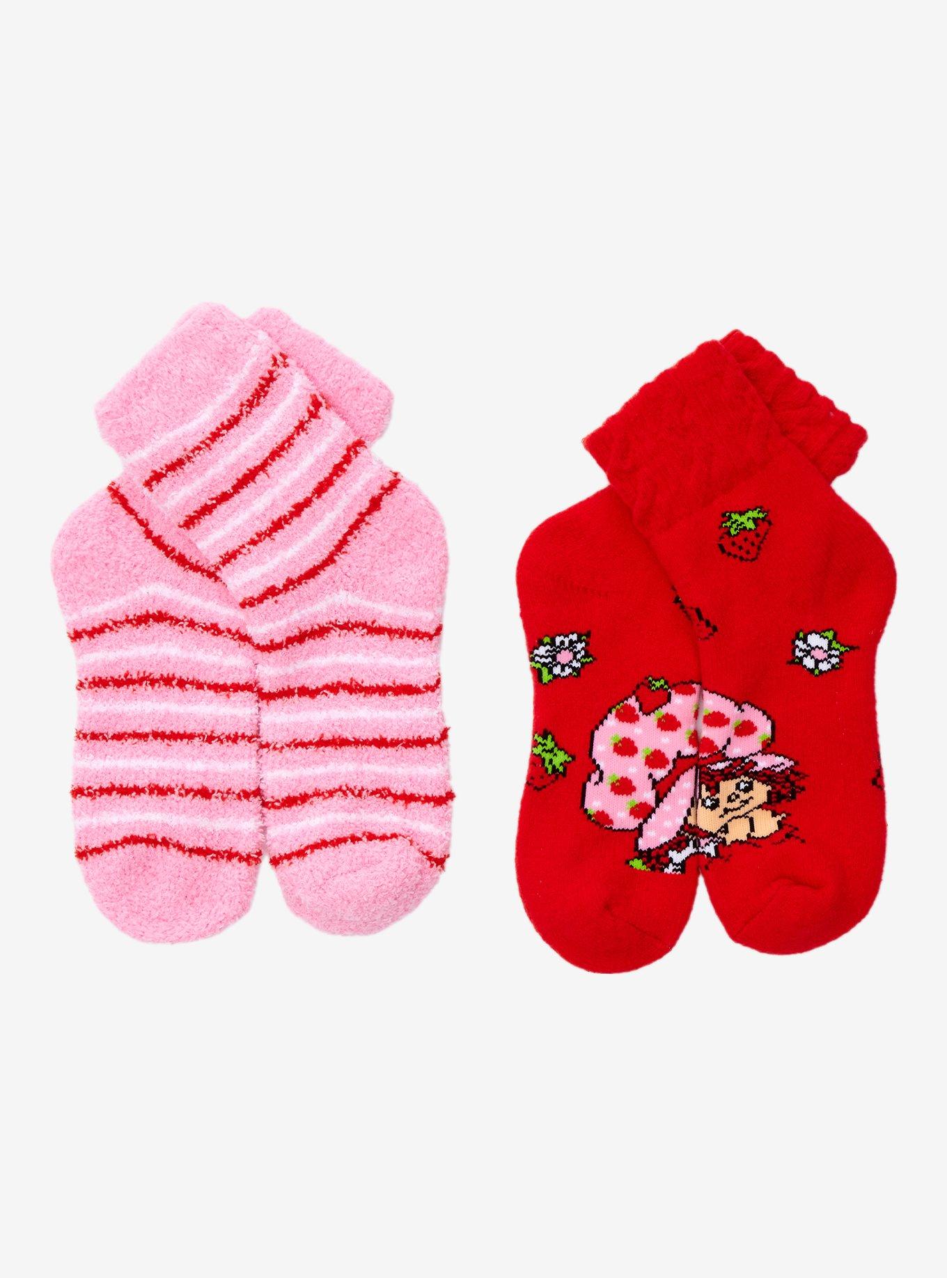 Strawberry Shortcake Stripe Cozy Socks 2 Pair, , hi-res