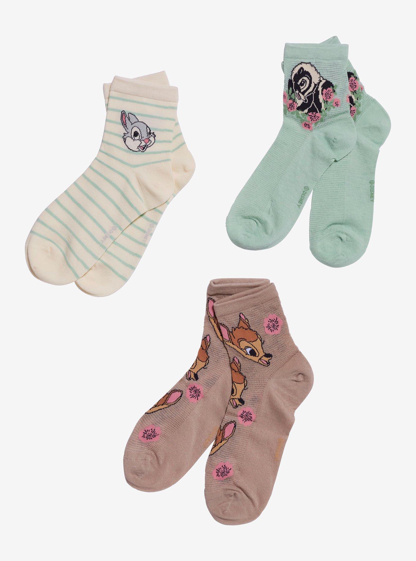 Disney Bambi Trio Ankle Socks 3 Pair, , hi-res