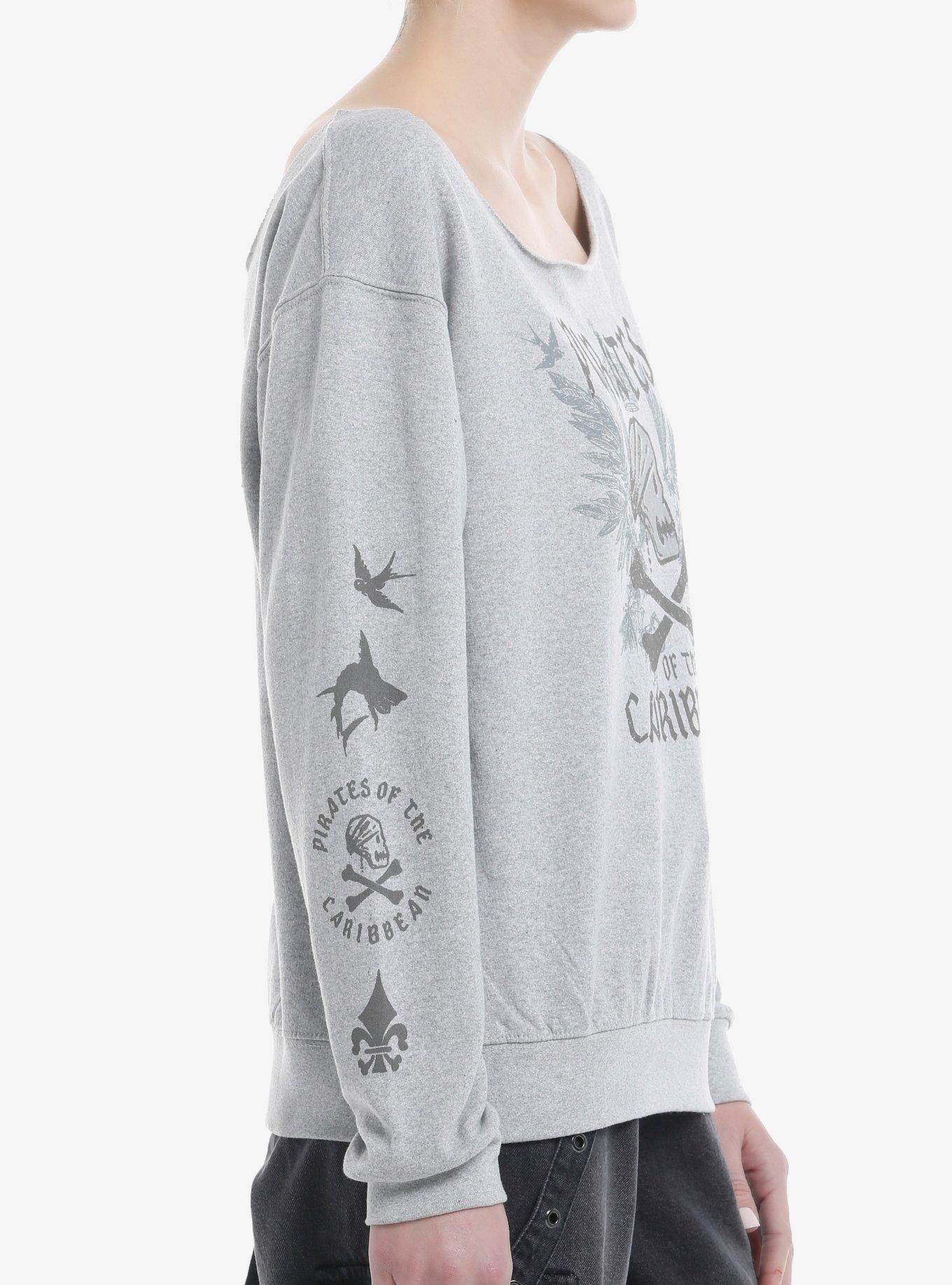 Disney Pirates Of The Caribbean Icons Boatneck Girls Sweatshirt, MULTI, alternate