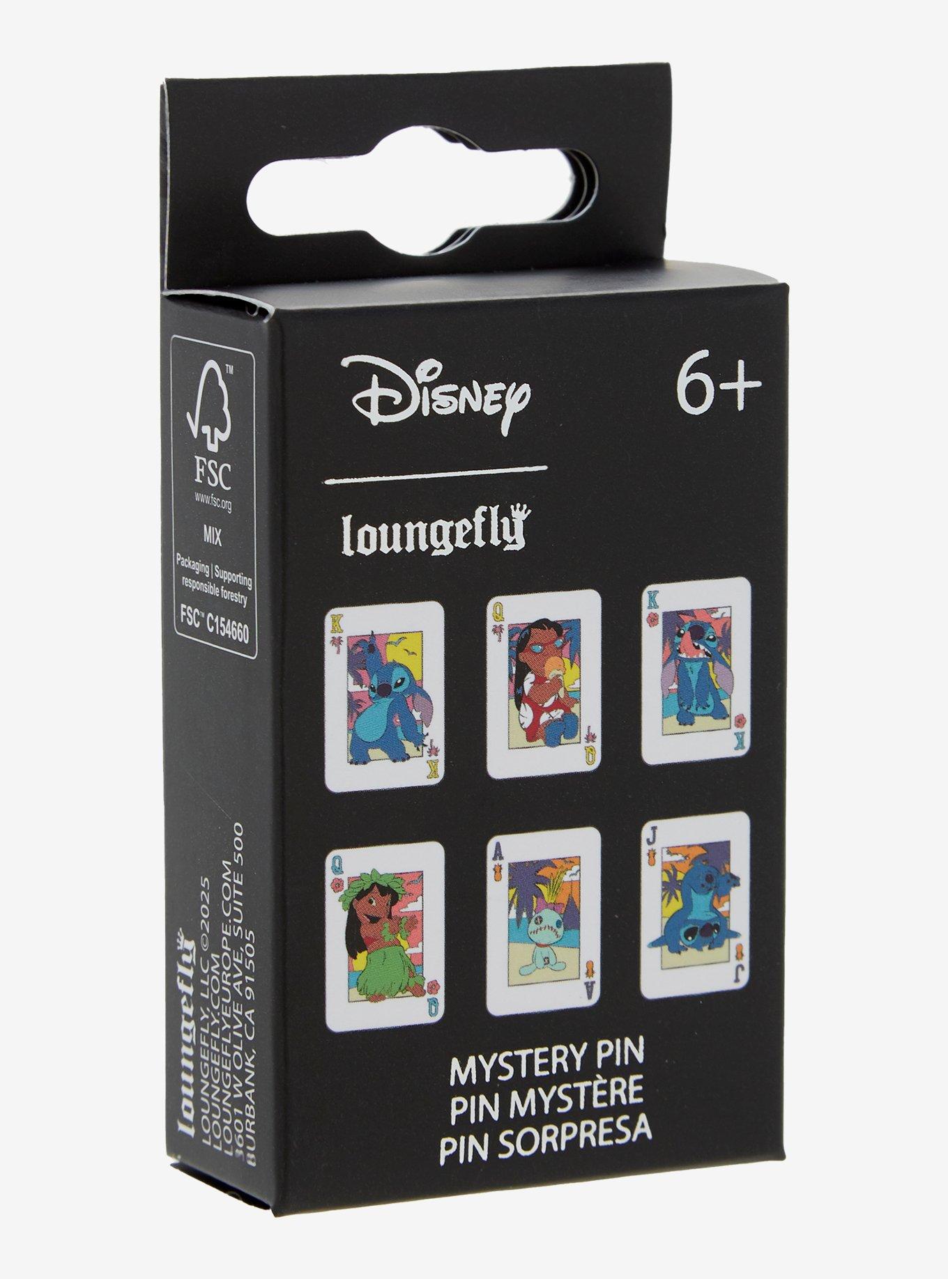 Loungefly Disney Lilo & Stitch Card Blind Box Enamel Pin, , hi-res