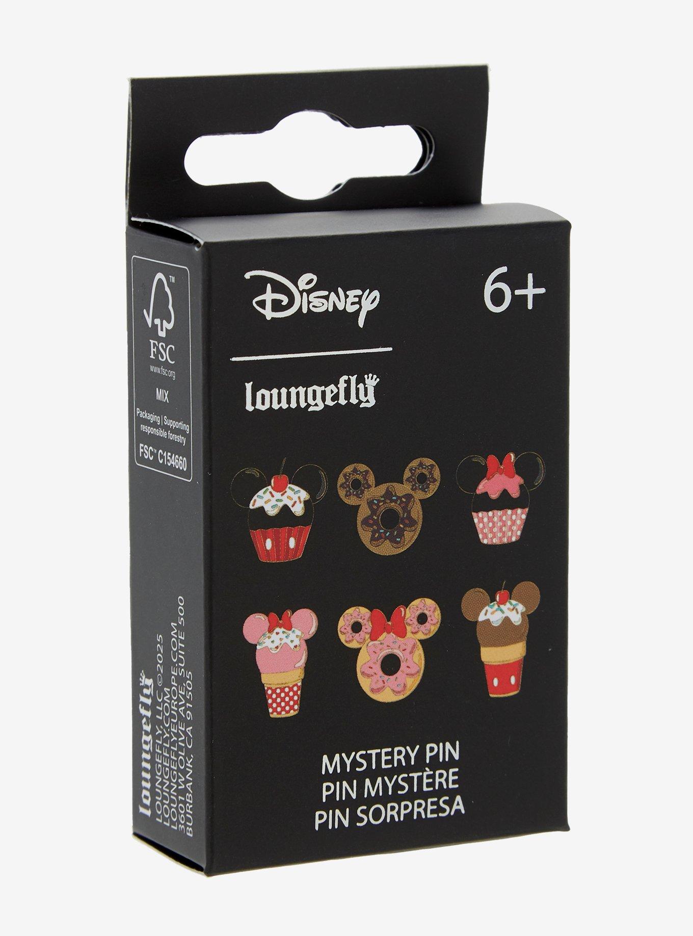 Loungefly Disney Mickey Mouse & Minnie Mouse Desserts Blind Box Enamel Pin, , hi-res