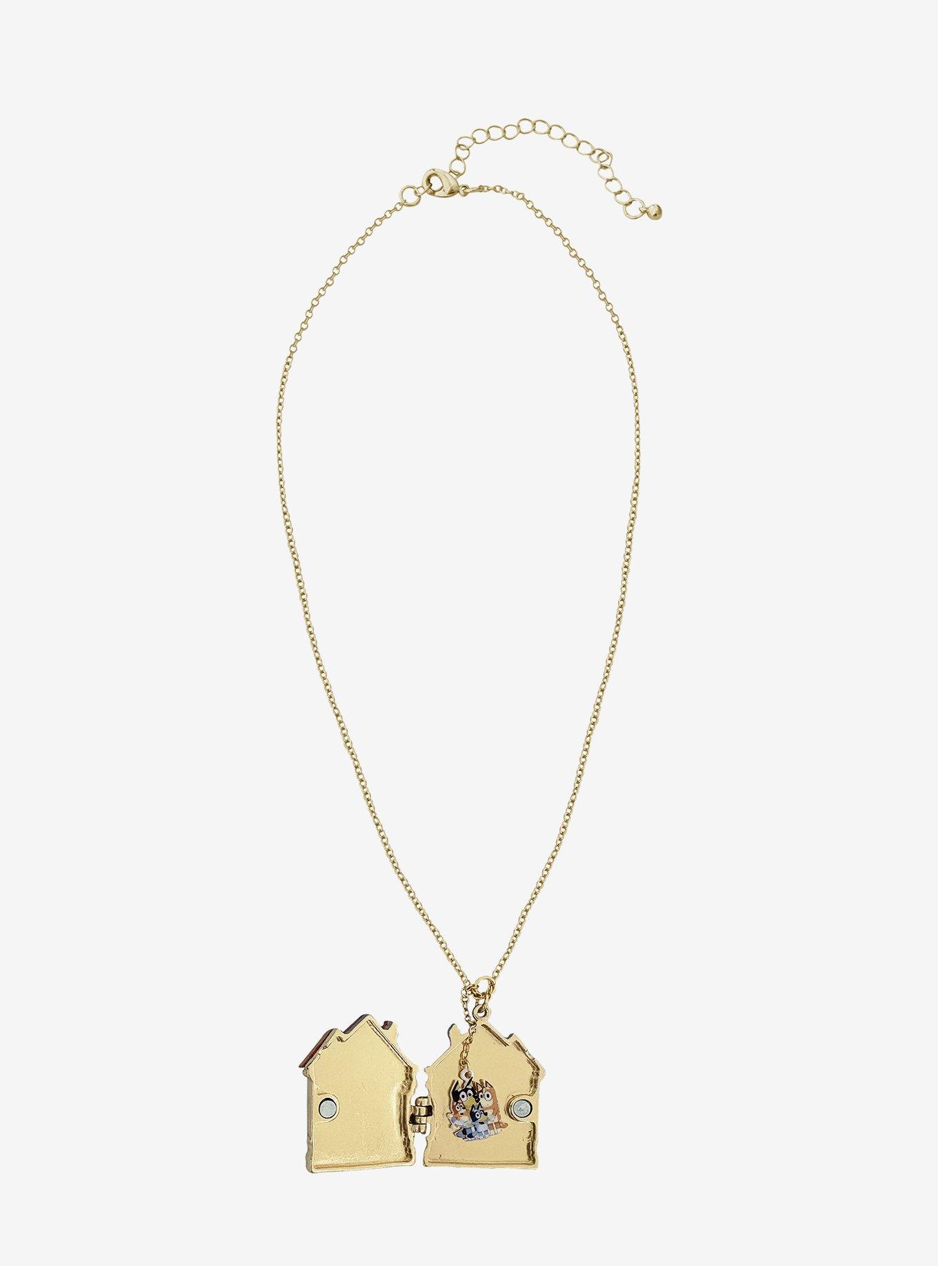 Bluey House Locket Necklace, , alternate