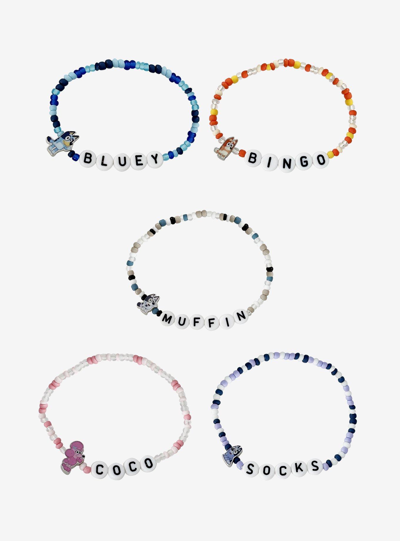 Bluey & Friends Beaded Bracelet Set, , hi-res