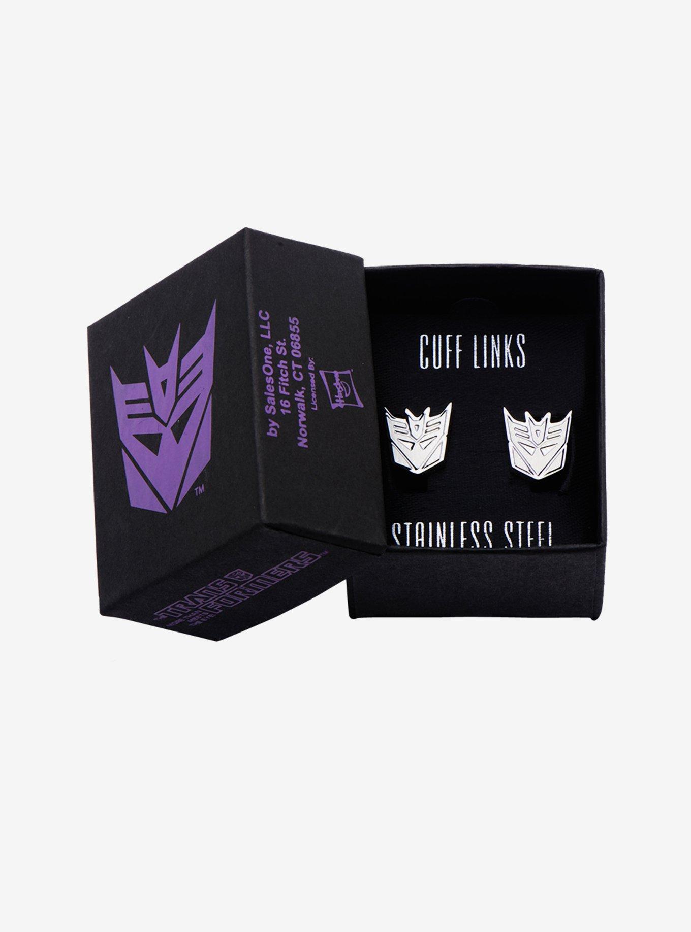 Transformers Decepticon Logo Cufflinks, , hi-res