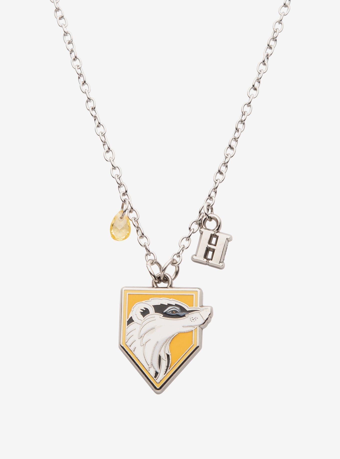 Harry Potter Hufflepuff Sigil Necklace, , hi-res