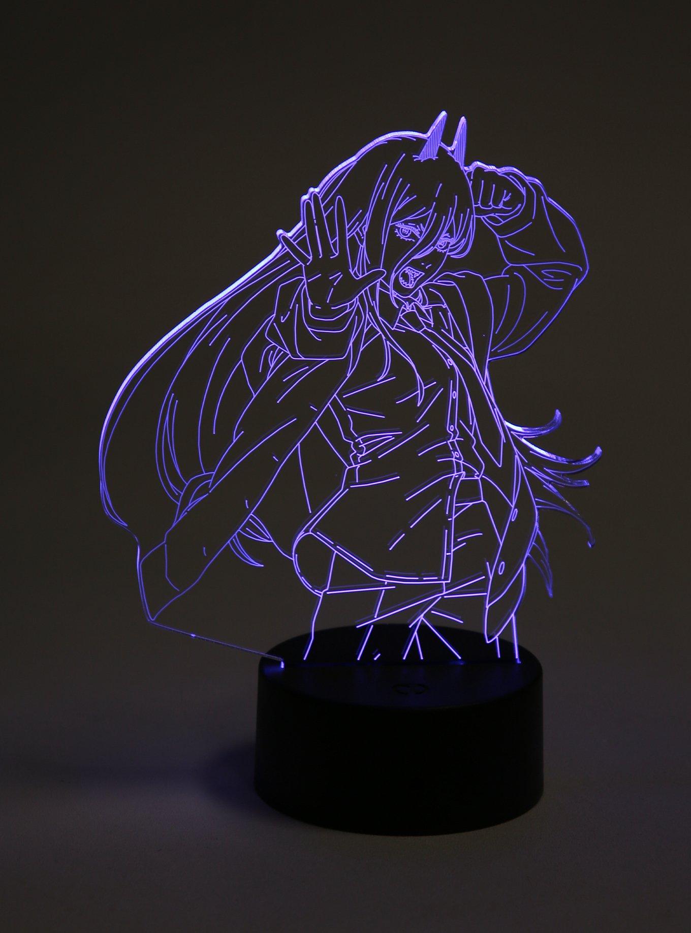 Otaku Lamps Chainsaw Man Power Acrylic Lamp, , hi-res