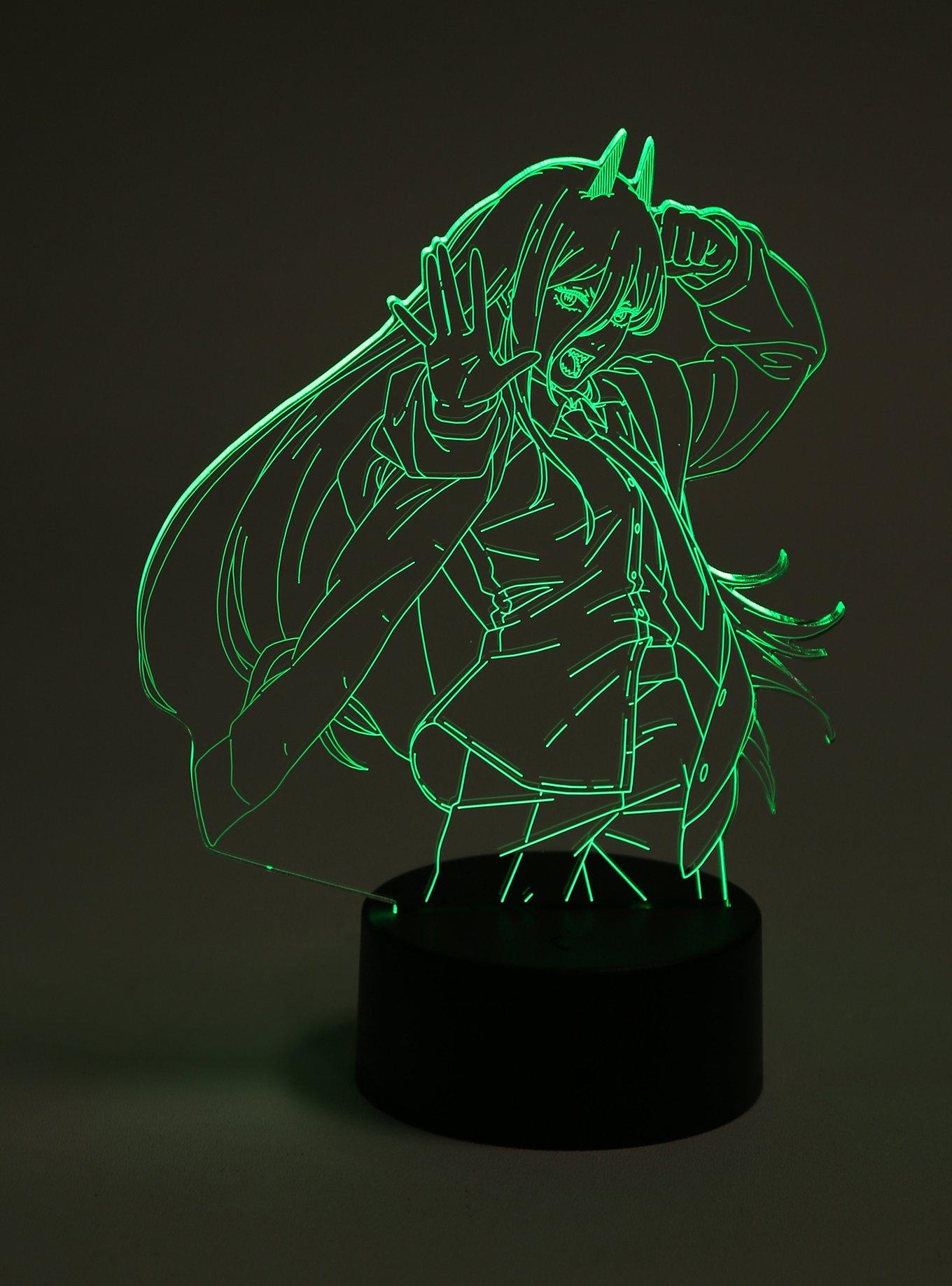 Otaku Lamps Chainsaw Man Power Acrylic Lamp, , alternate