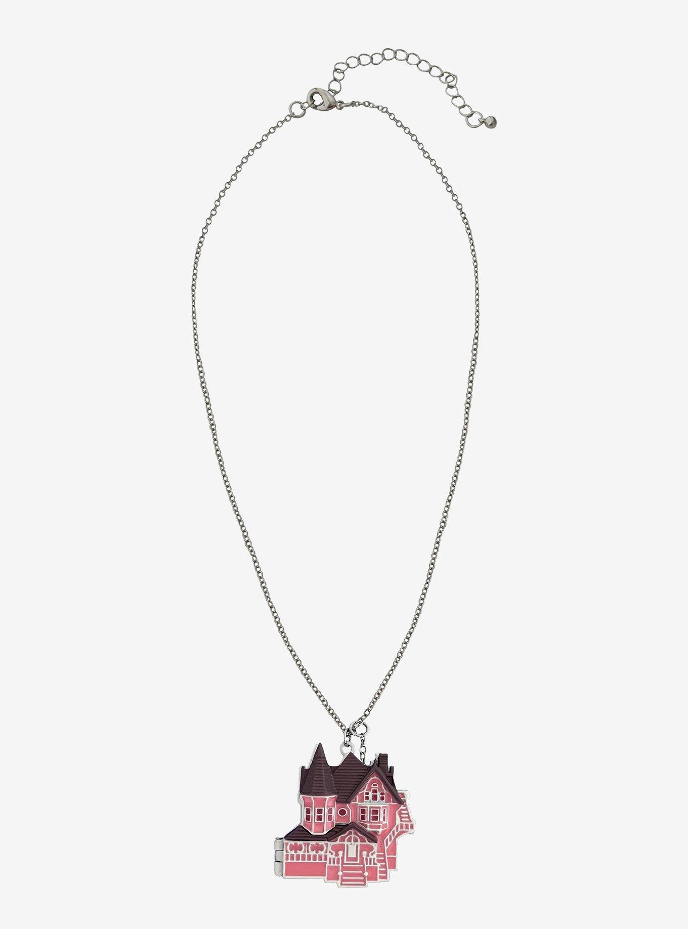 Coraline Pink Place Locket Necklace, , hi-res
