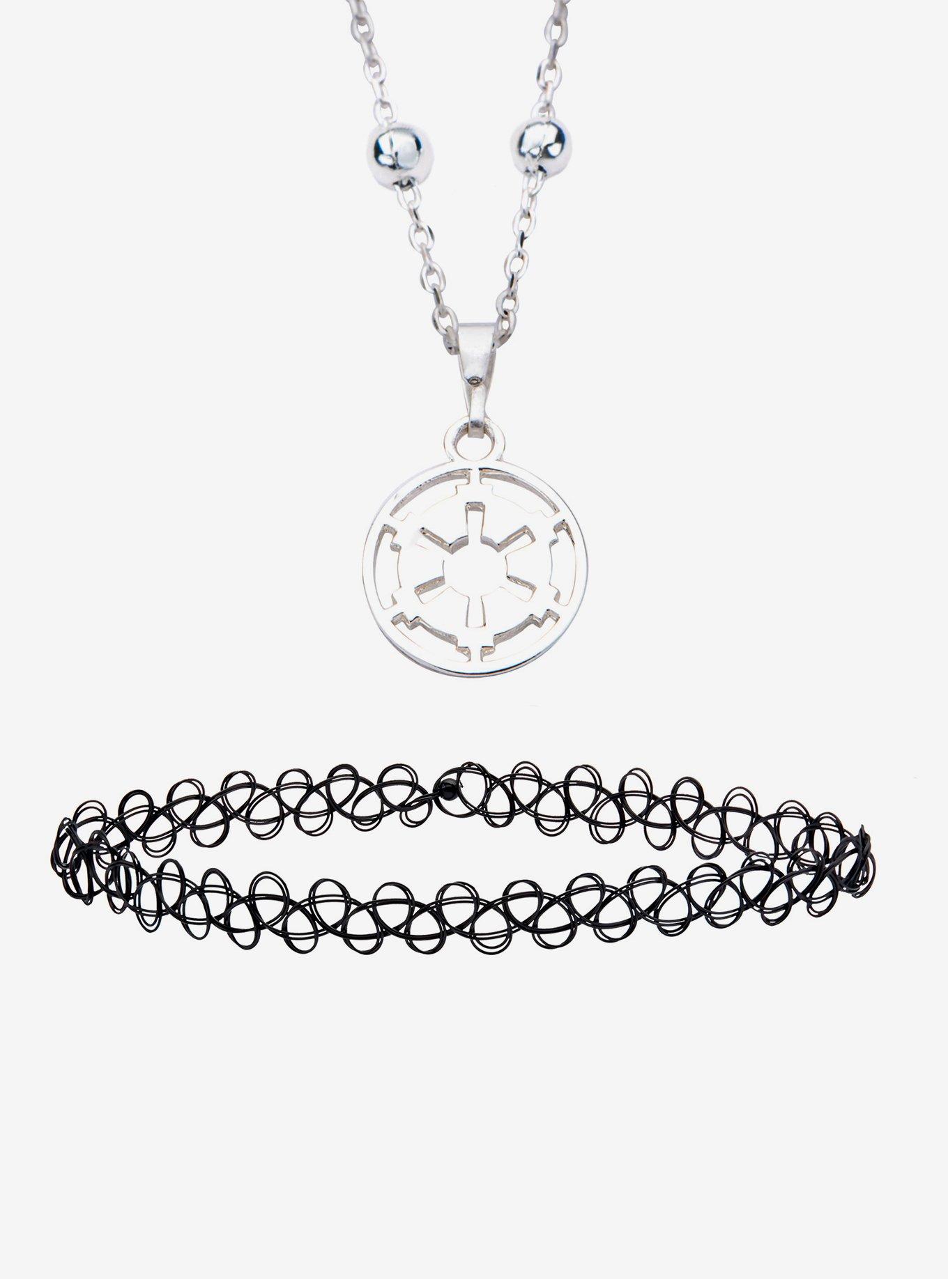 Star Wars Imperial Crest Tattoo Choker Necklace Set, , alternate