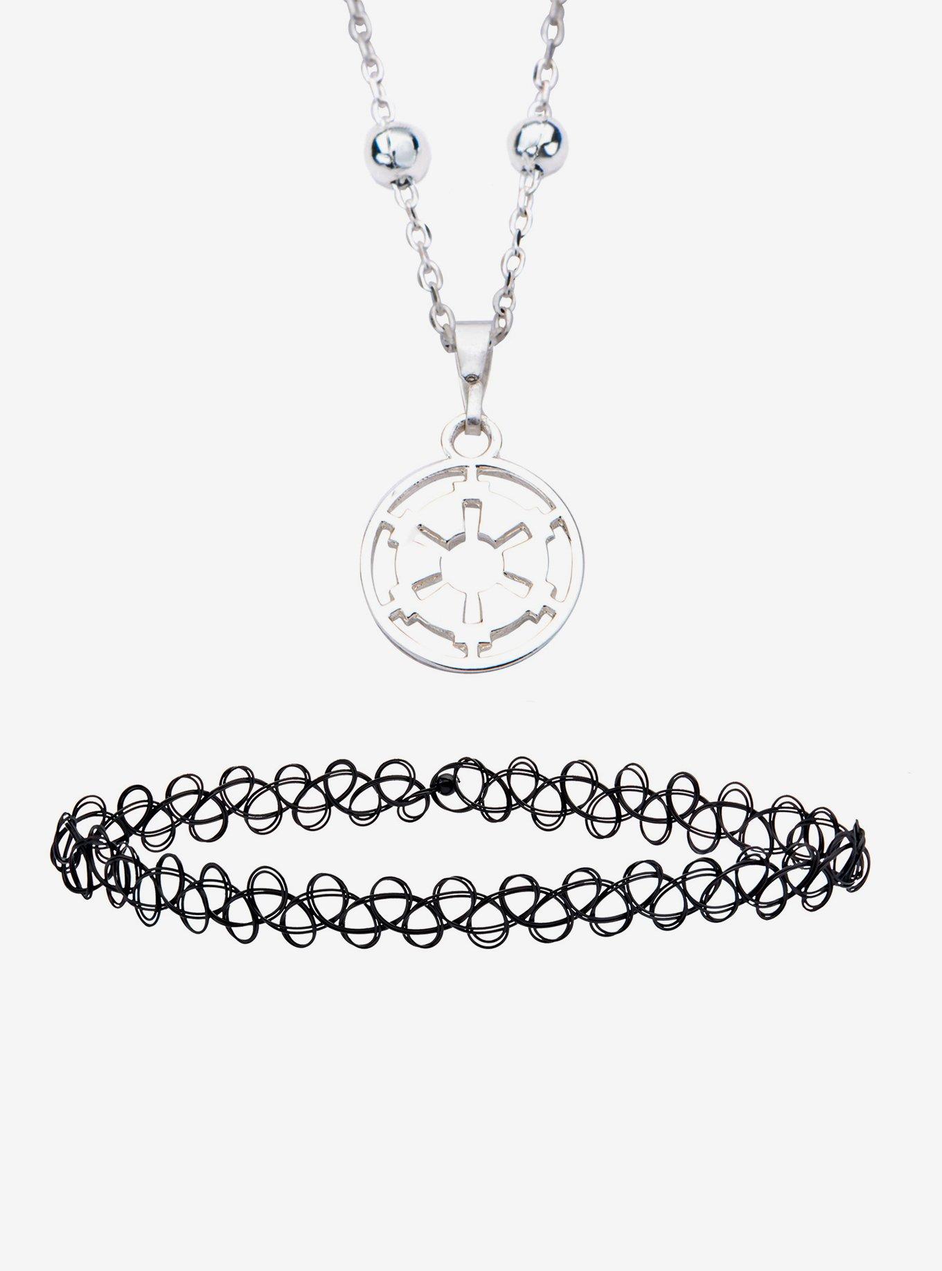 Star Wars Imperial Crest Tattoo Choker Necklace Set, , hi-res