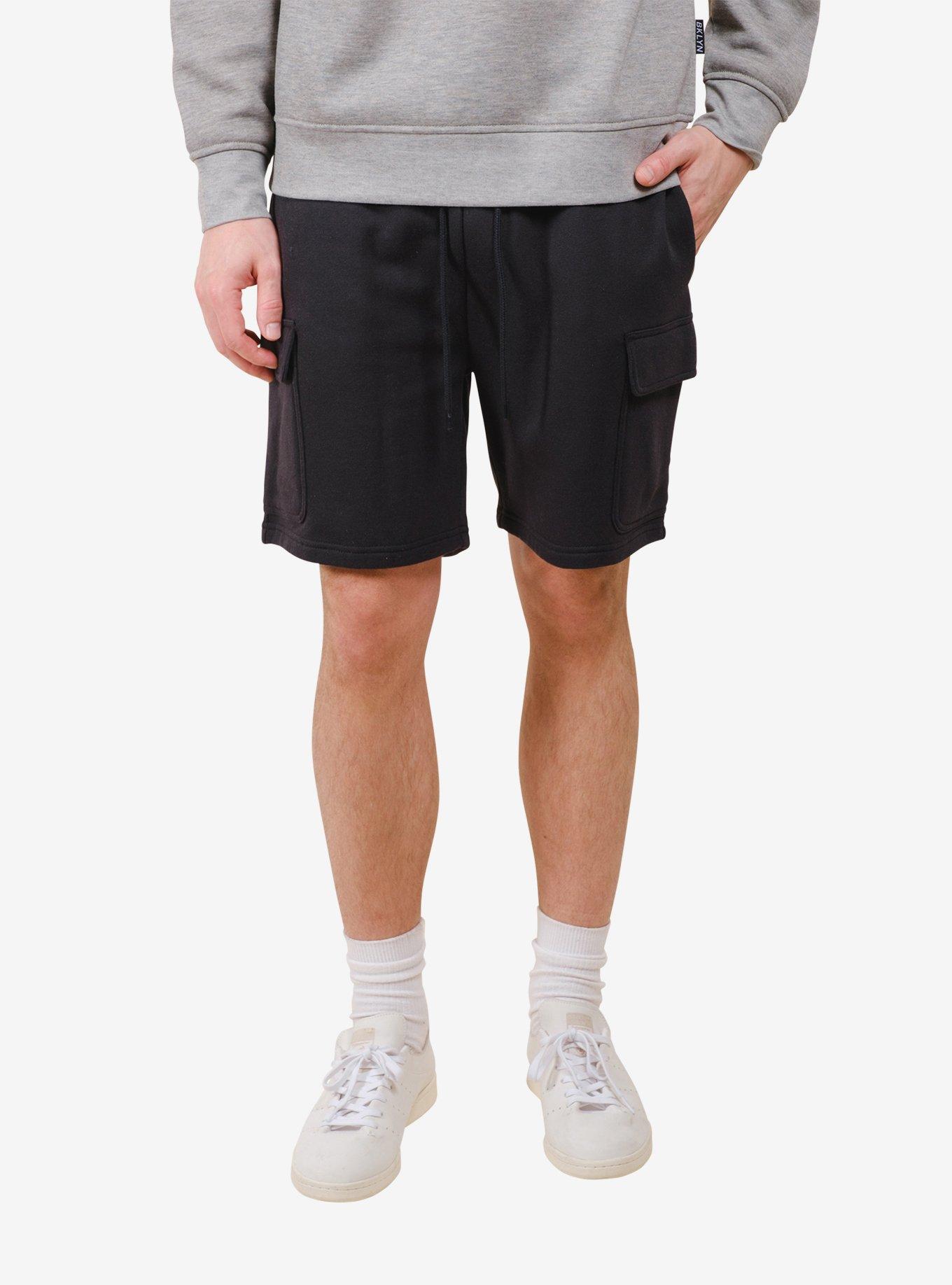 Black Core Fleece Cargo Short, BLACK, alternate