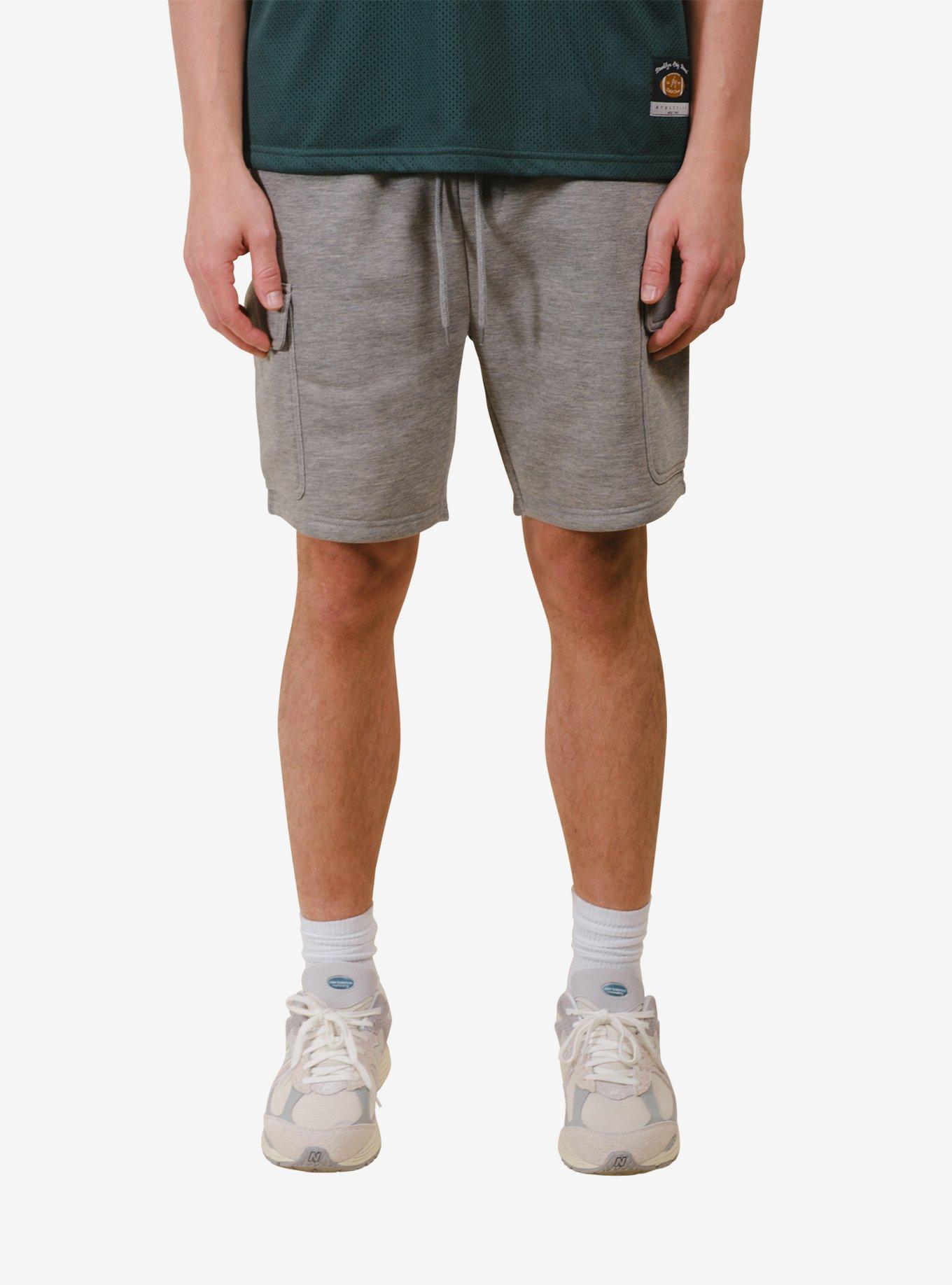 Heather Grey Core Fleece Cargo Short, , hi-res