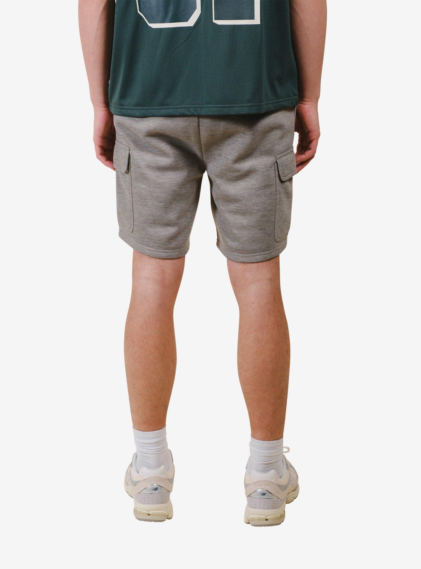 Heather Grey Core Fleece Cargo Short, GREY, alternate