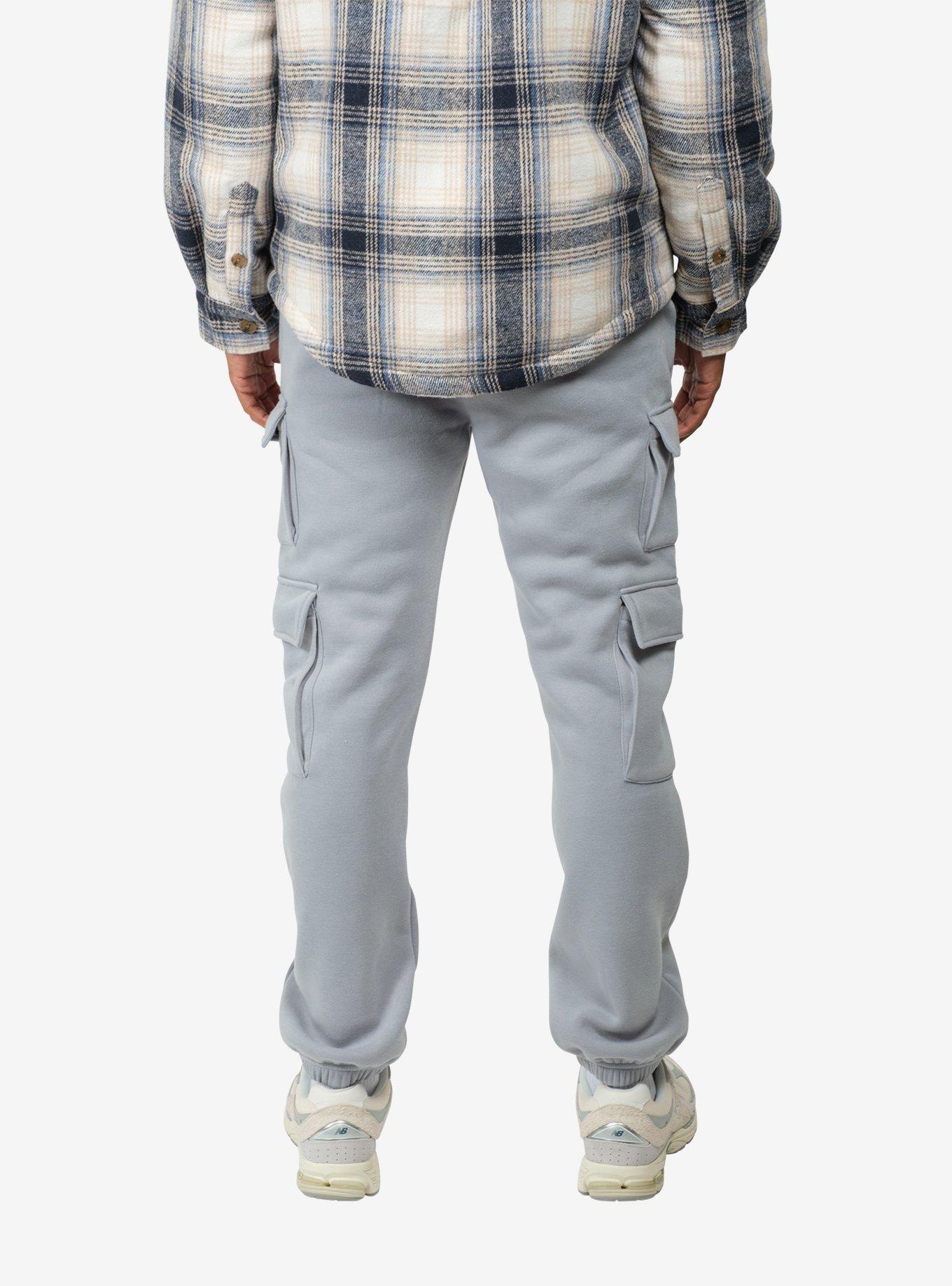 Quarry Fleece Utility Cargo Sweatpant, BLUE, alternate