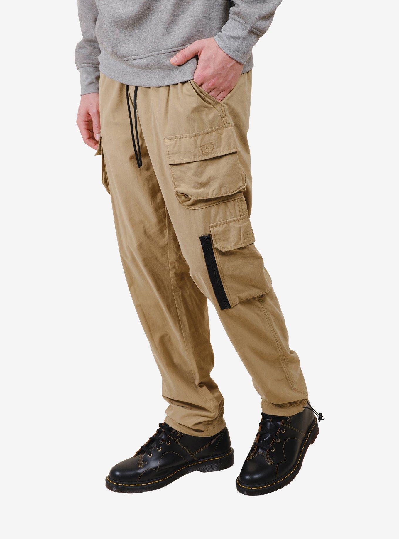 Khaki Stretch Twill Utility Pant, GREEN, alternate