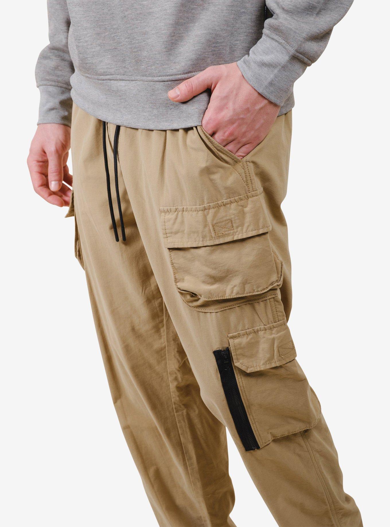 Khaki Stretch Twill Utility Pant, GREEN, alternate