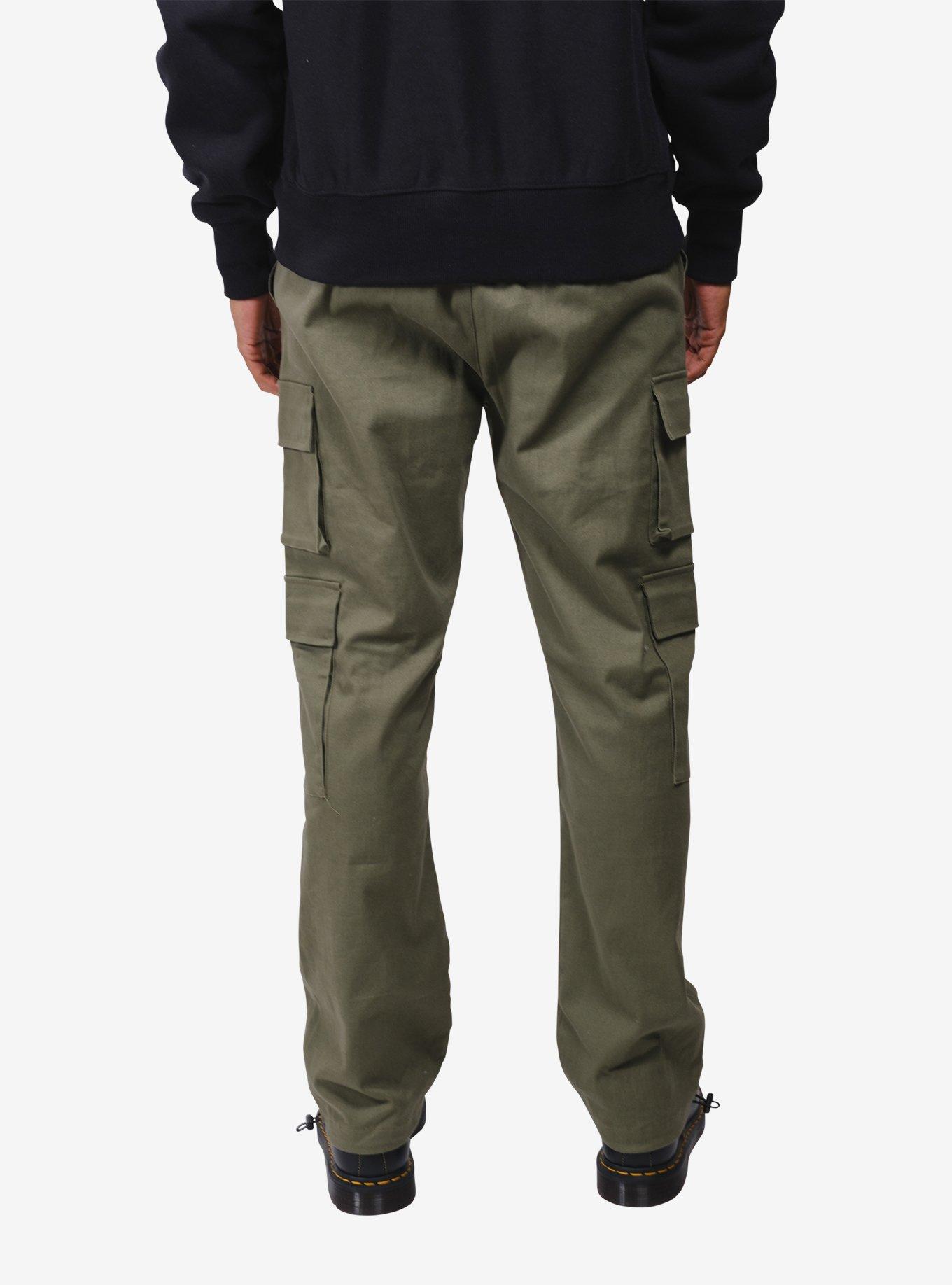 Olive Stretch Twill Utility Pant, GREEN, alternate