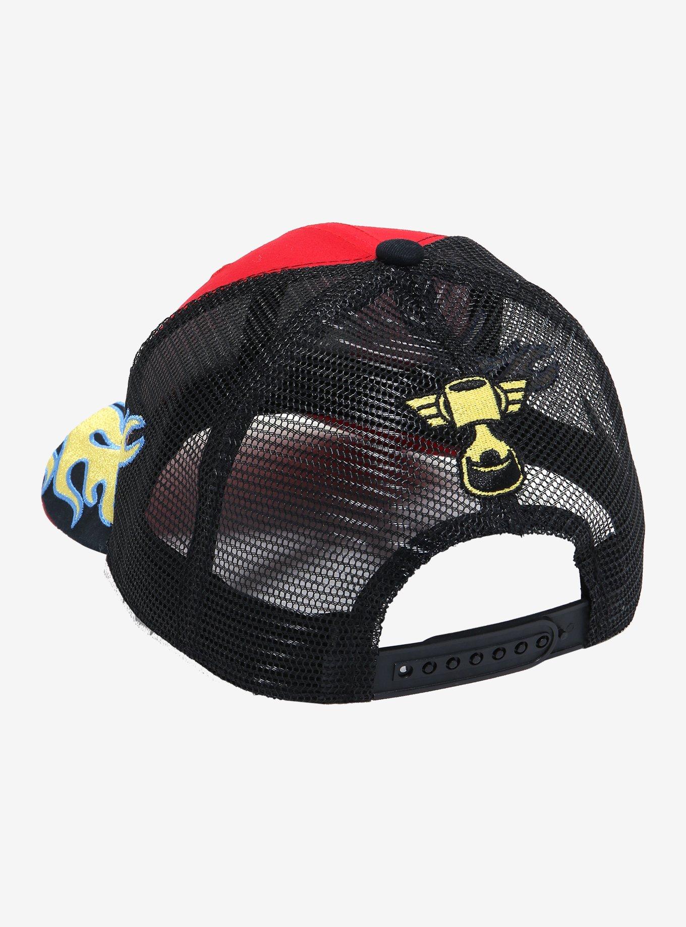 Disney Pixar Cars Lightning McQueen Flames Trucker Hat, , alternate