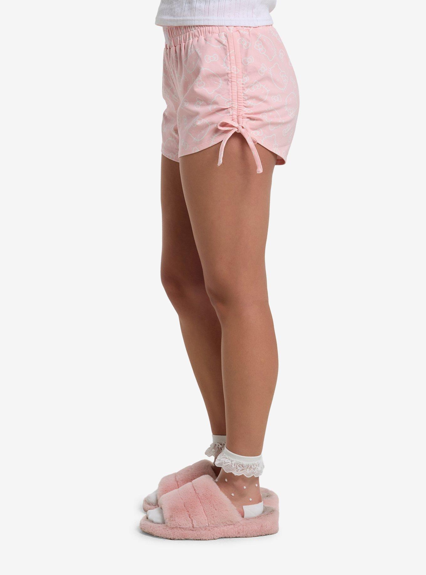 Hello Kitty Face Ruched Girls Boxing Shorts, MULTI, alternate