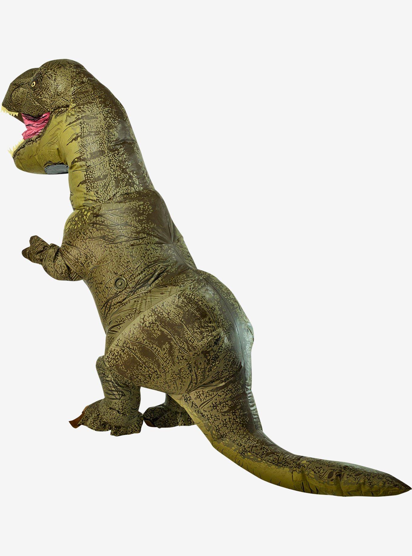 Jurassic World T-Rex Big and Tall Adult Inflatable Costume, , alternate