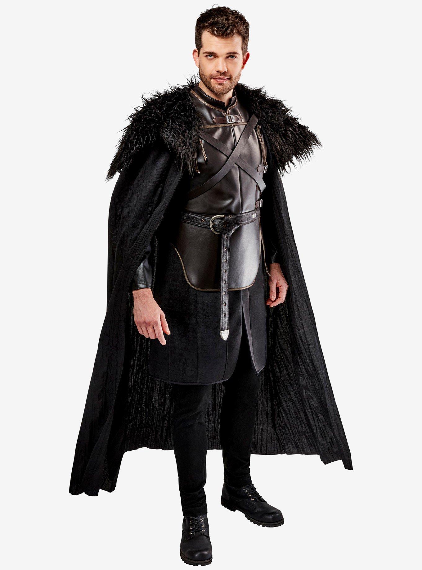 Game of Thrones Jon Snow Costume, BLACK, alternate