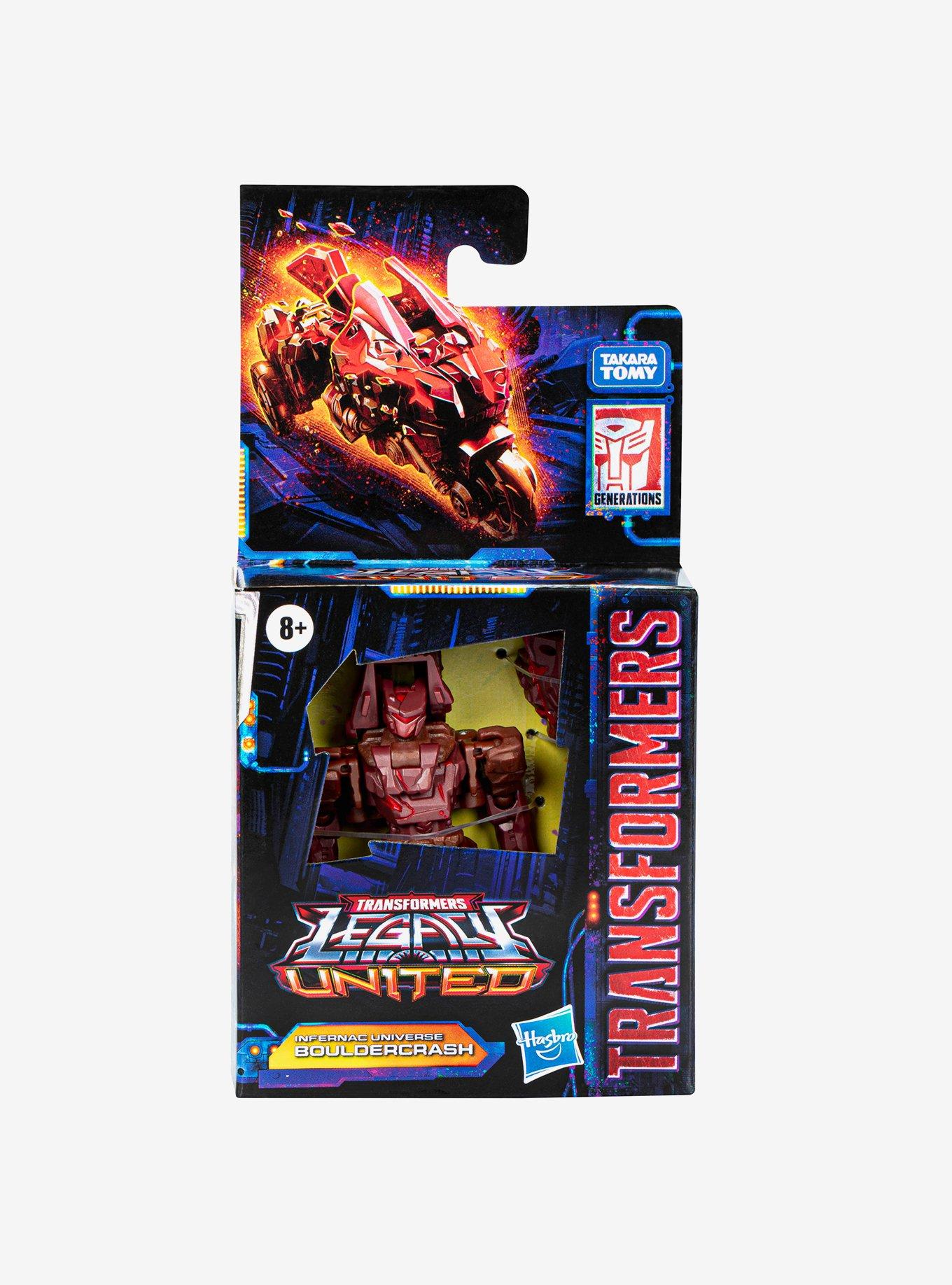 Transformers Legacy United Infernac Core Class Universe Bouldercrash Action Figure, , alternate