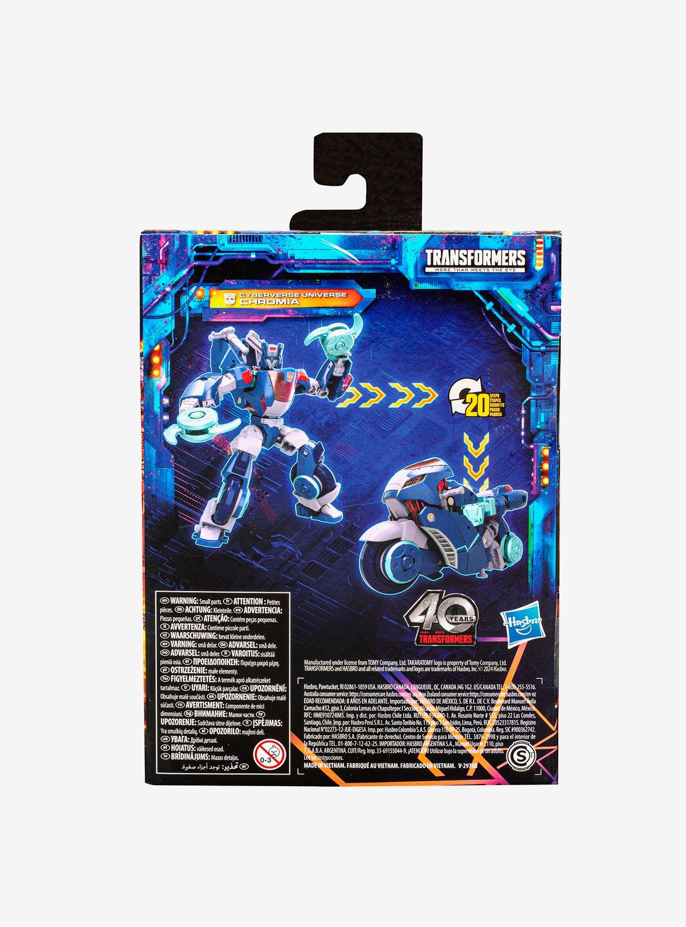 Transformers Legacy United Deluxe Class Cyberverse Universe Chromia Action Figure, , alternate