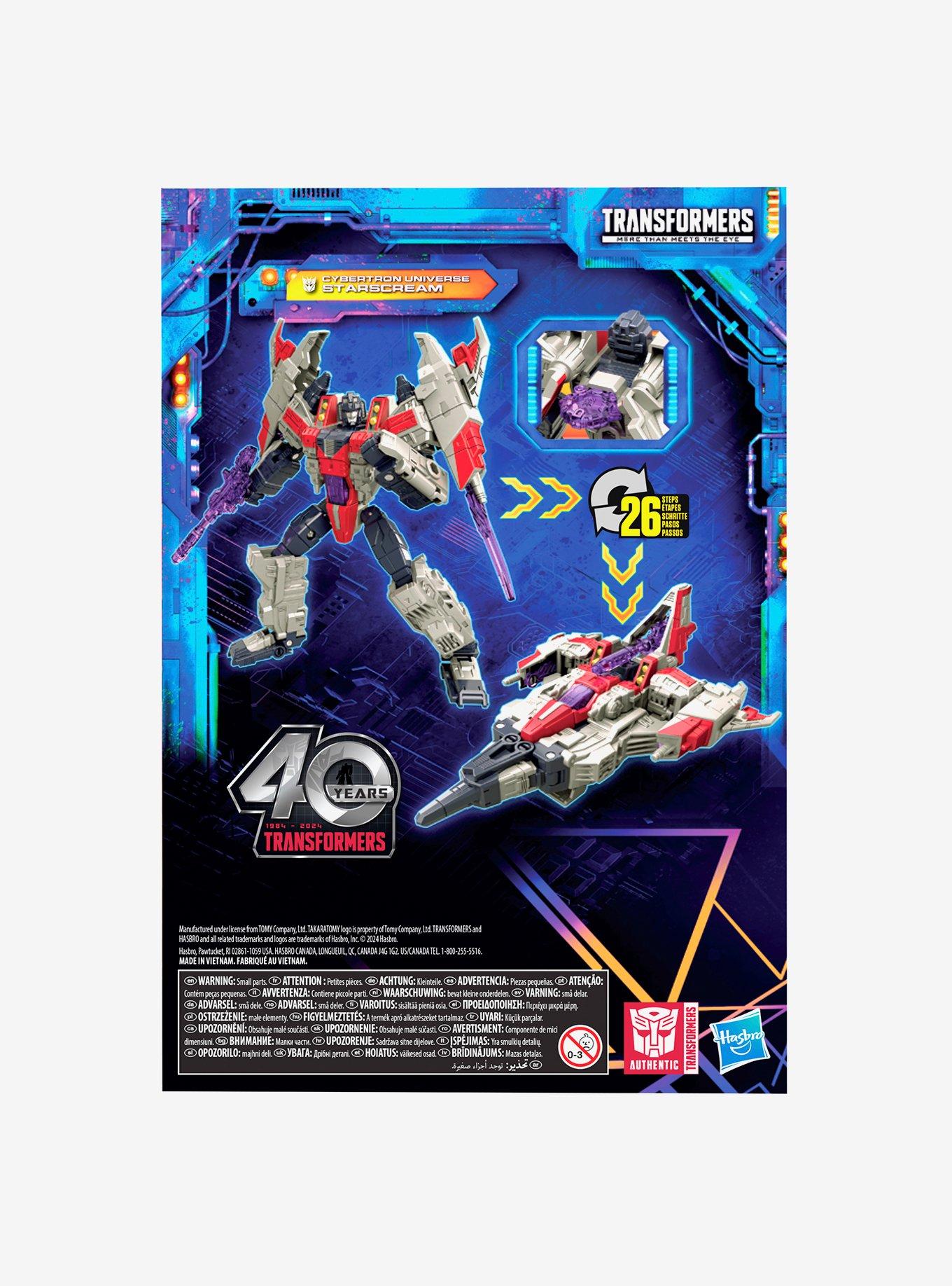 Transformers Legacy United Voyager Class Cybertron Universe Starscream Action Figure, , alternate