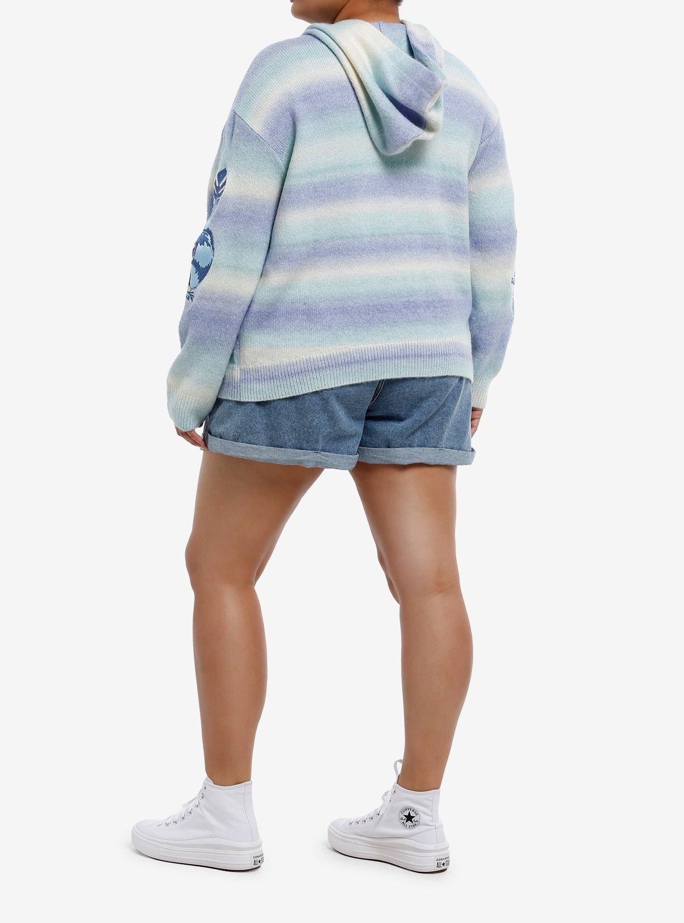 Her Universe Disney Lilo & Stitch Surfing Stitch Hoodie Plus Size, BLUE, alternate