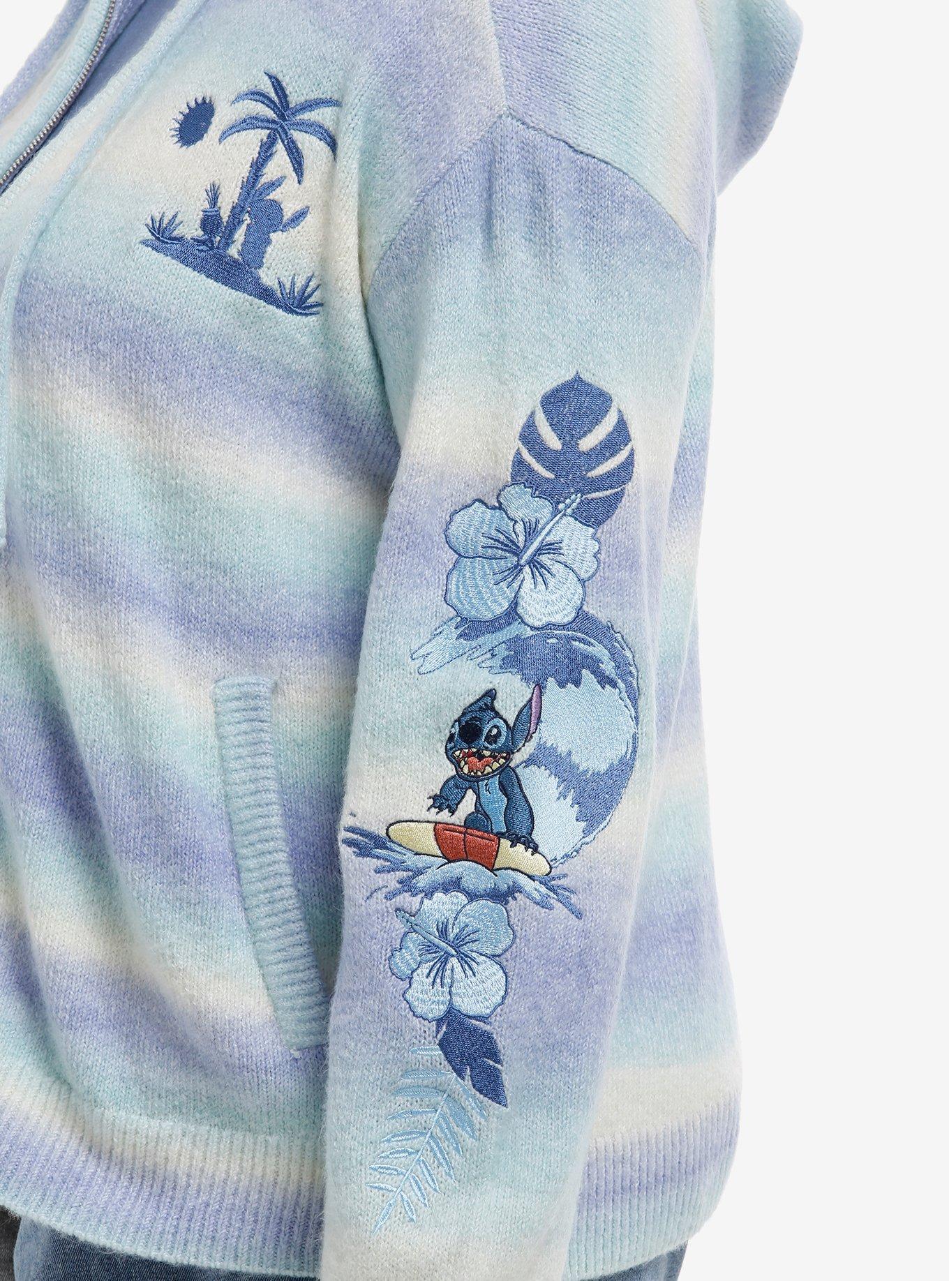 Her Universe Disney Lilo & Stitch Surfing Stitch Hoodie Plus Size, BLUE, alternate