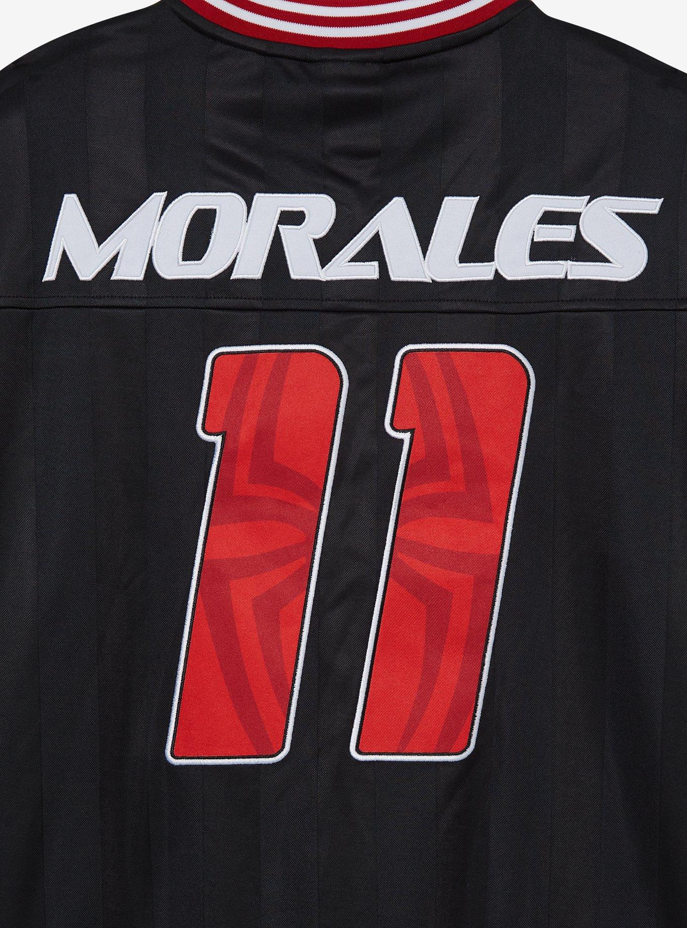 Marvel Spider-Man: Across the Spider-Verse Miles Morales Jersey — BoxLunch Exclusive, BLACK, alternate