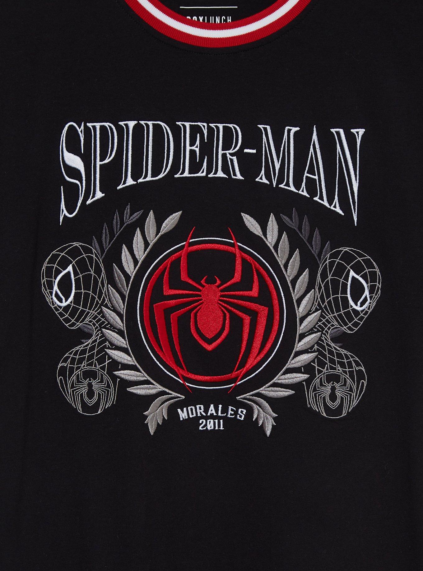 Marvel Spider-Man Miles Morales Logo Crest T-Shirt - BoxLunch Exclusive, , hi-res