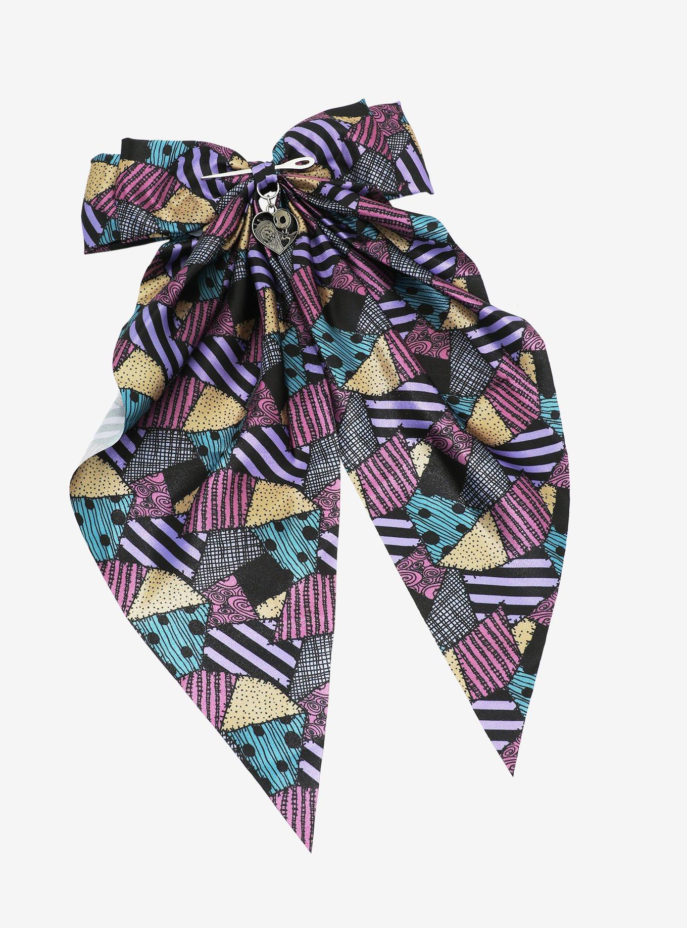 The Nightmare Before Christmas Sally Patchwork Hair Bow, , hi-res