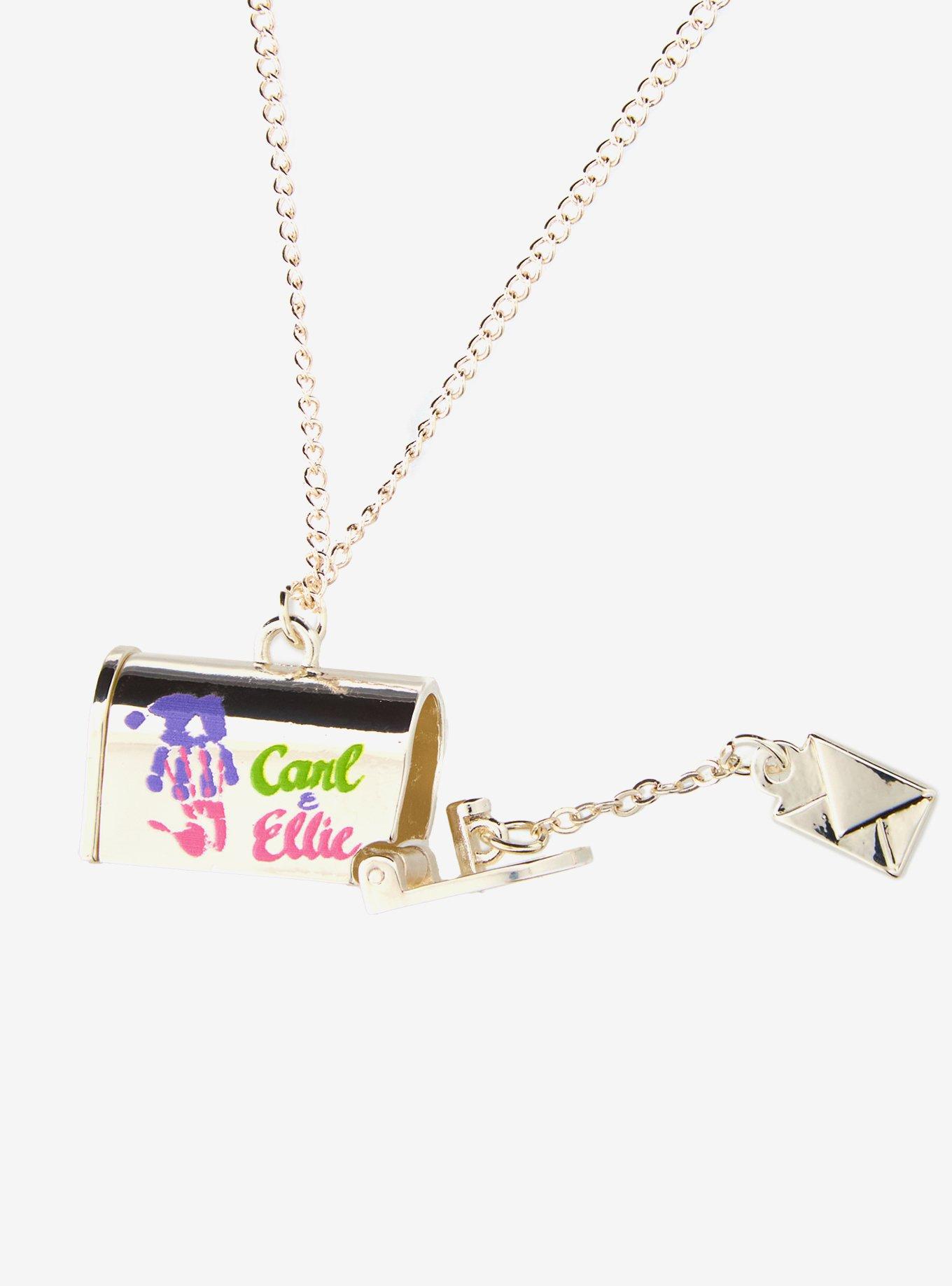 Disney Pixar Up Carl Ellie Mailbox Necklace, , alternate - view 4