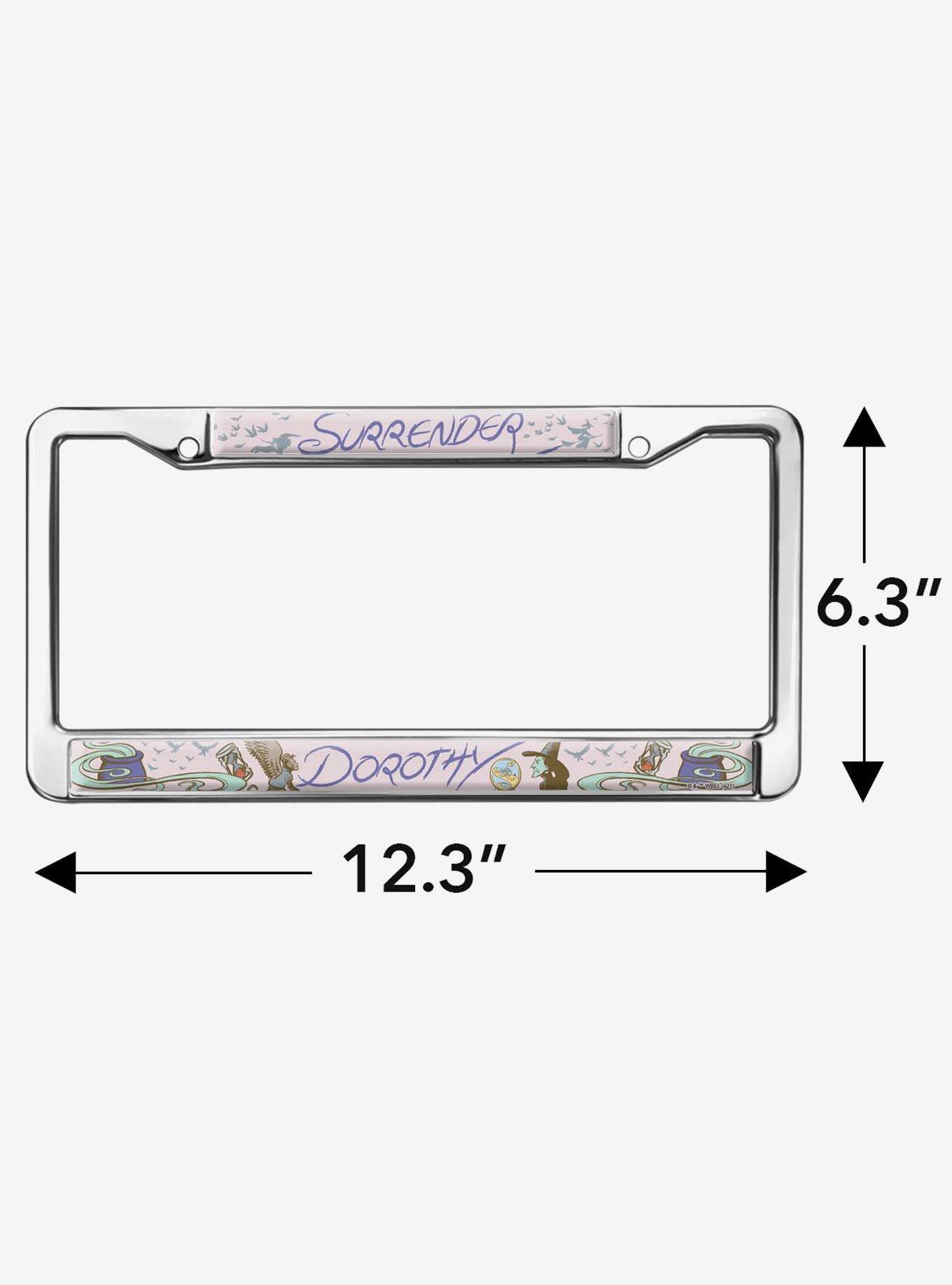 The Wizard of Oz Surrender Dorothy Metal License Plate Frame, , hi-res