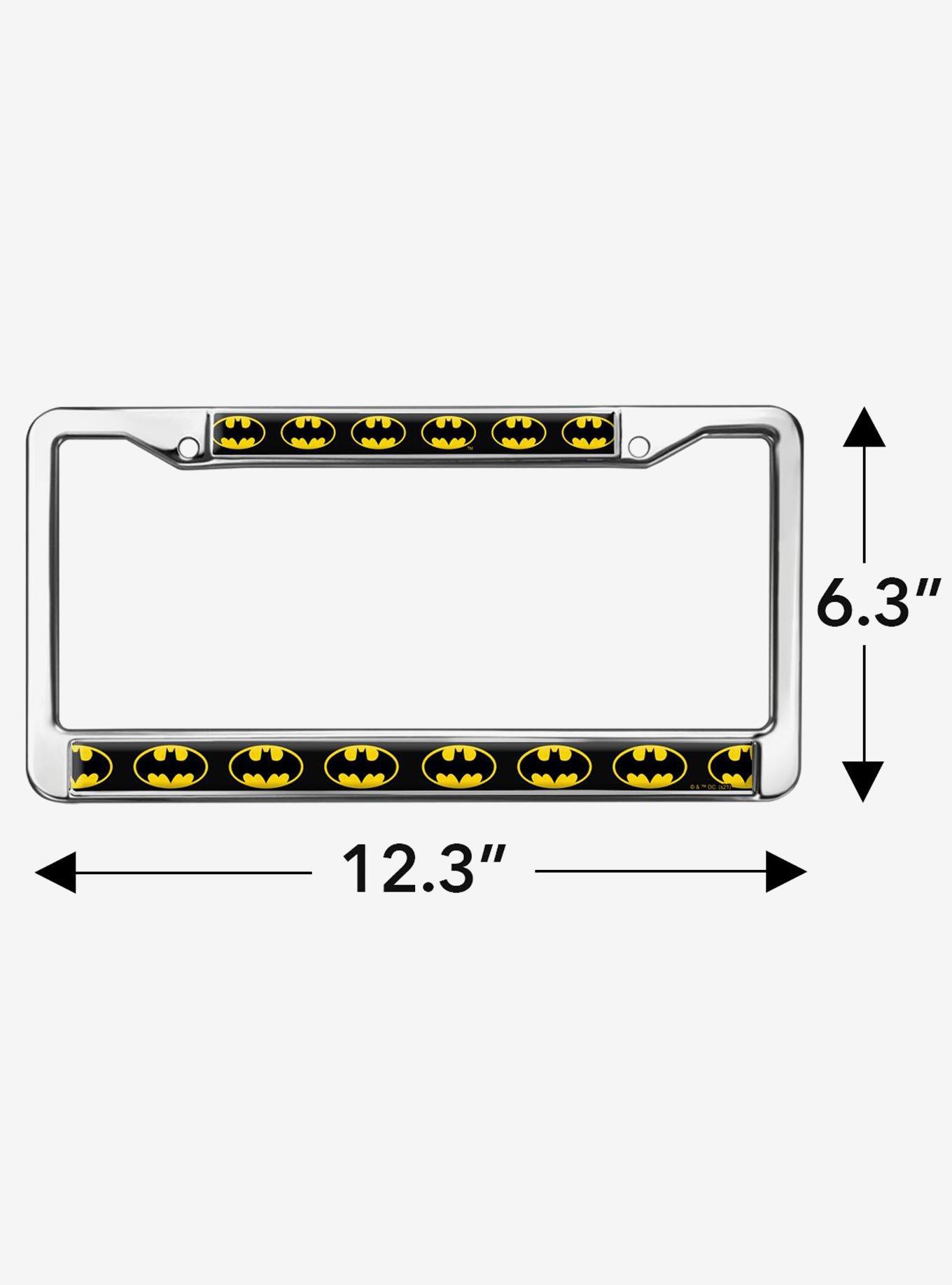 DC Comics Batman Logo Metal License Plate Frame, , hi-res