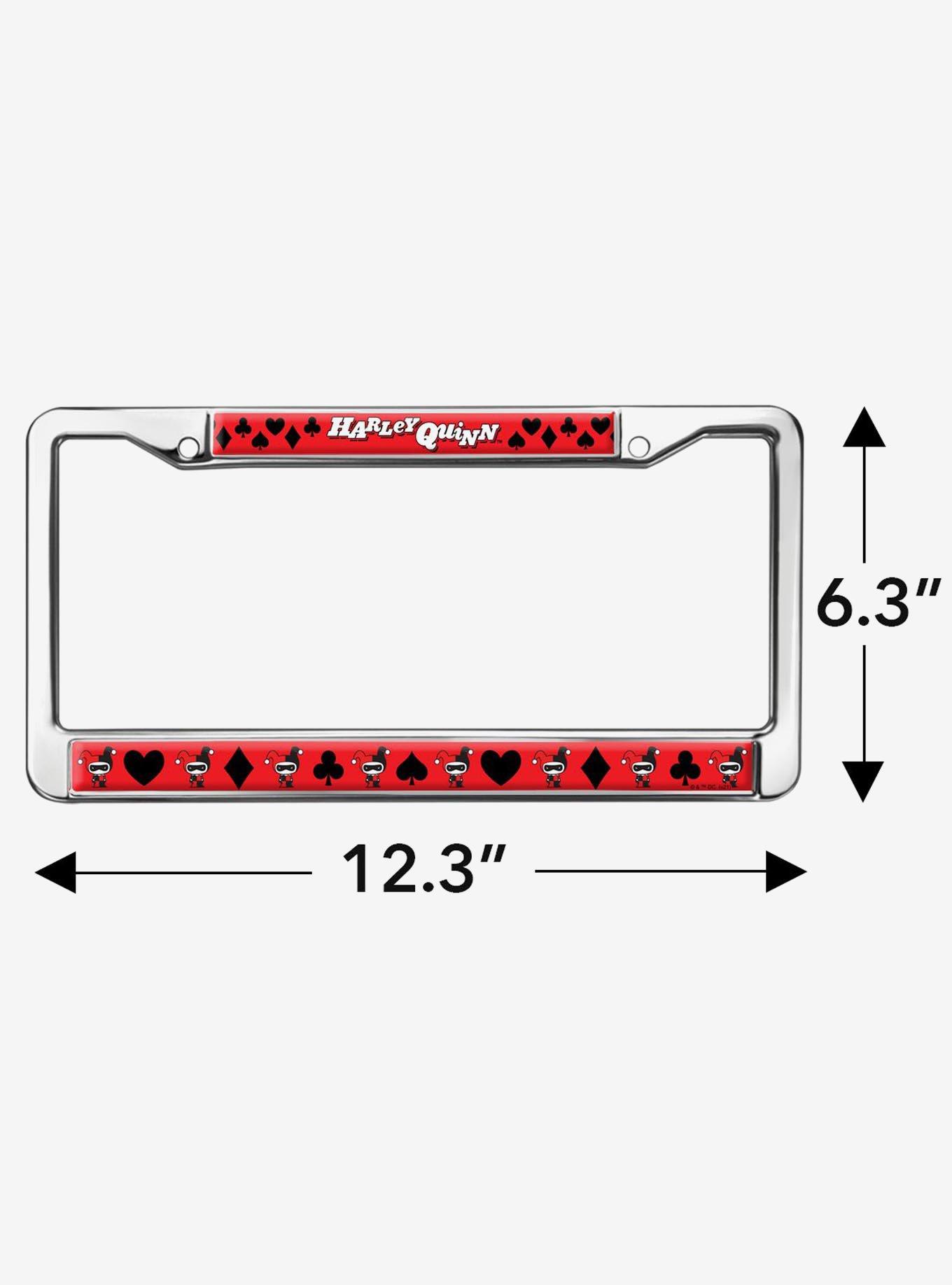 DC Comics Harley Quinn Chibi Metal License Plate Frame, , hi-res