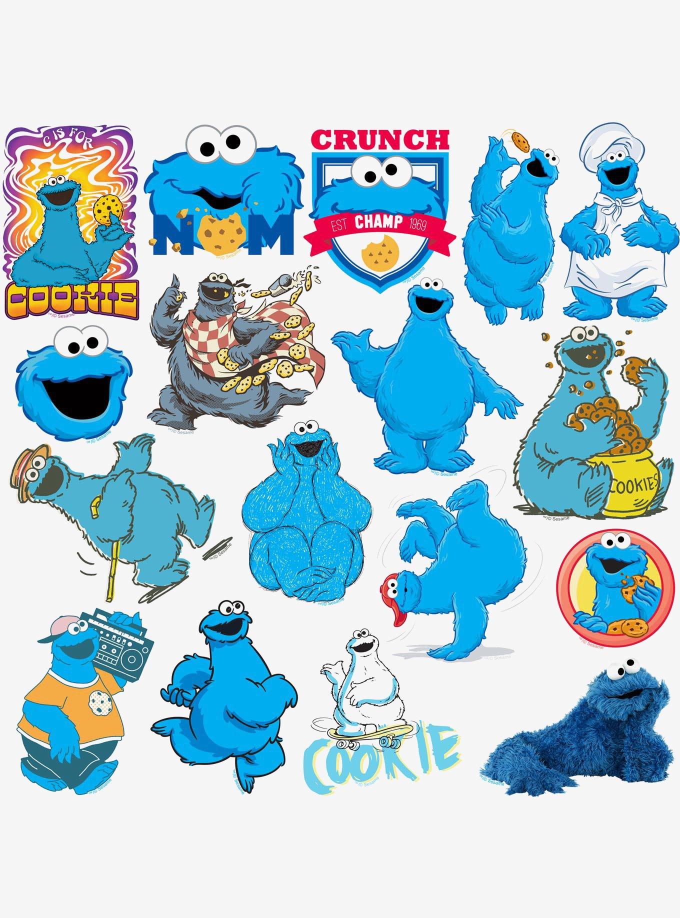 Sesame Street Cookie Monster Sticker Pack, , alternate