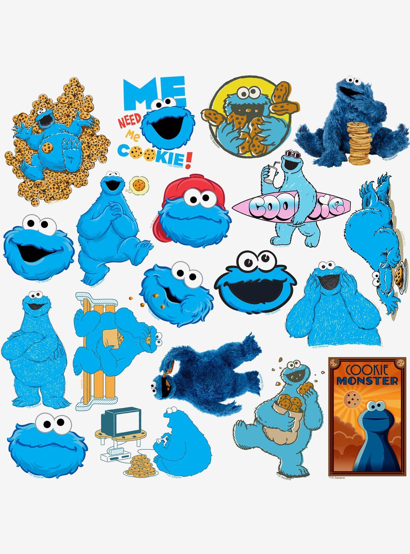 Sesame Street Cookie Monster Sticker Pack, , alternate