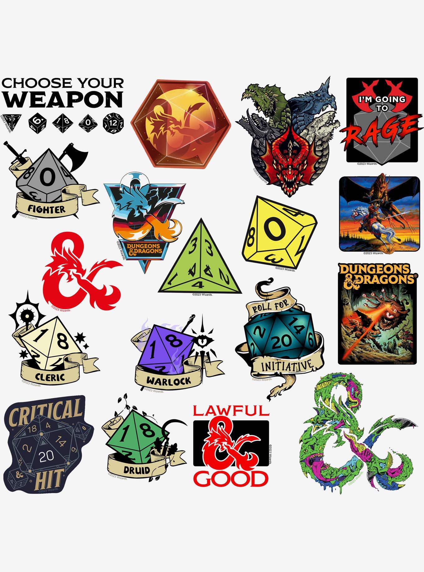 Dungeons & Dragons Sticker Pack, , alternate