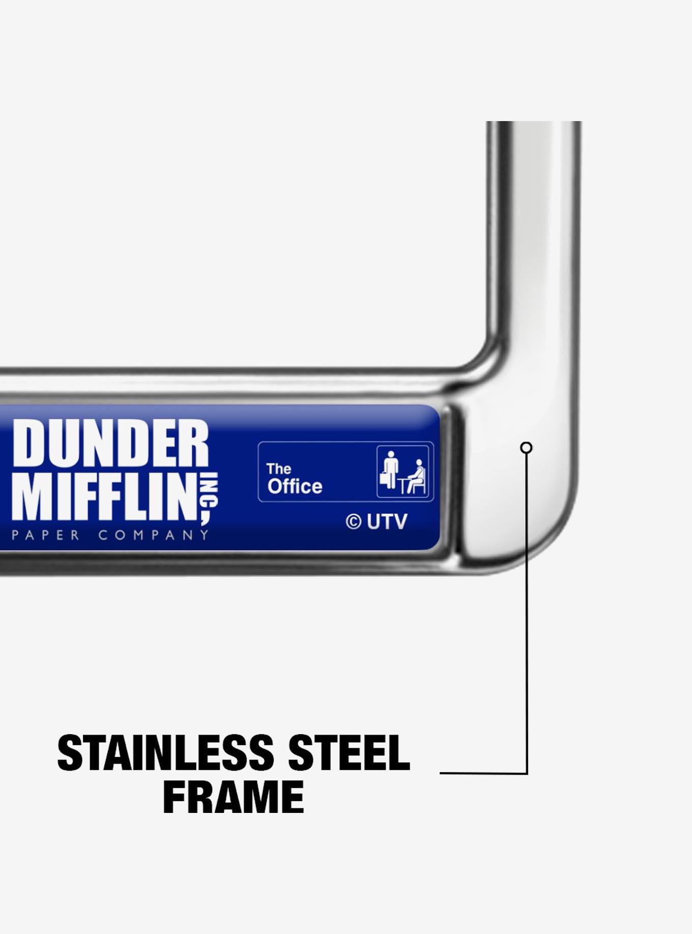 The Office Dunder Mifflin Logo Metal License Plate Frame, , alternate