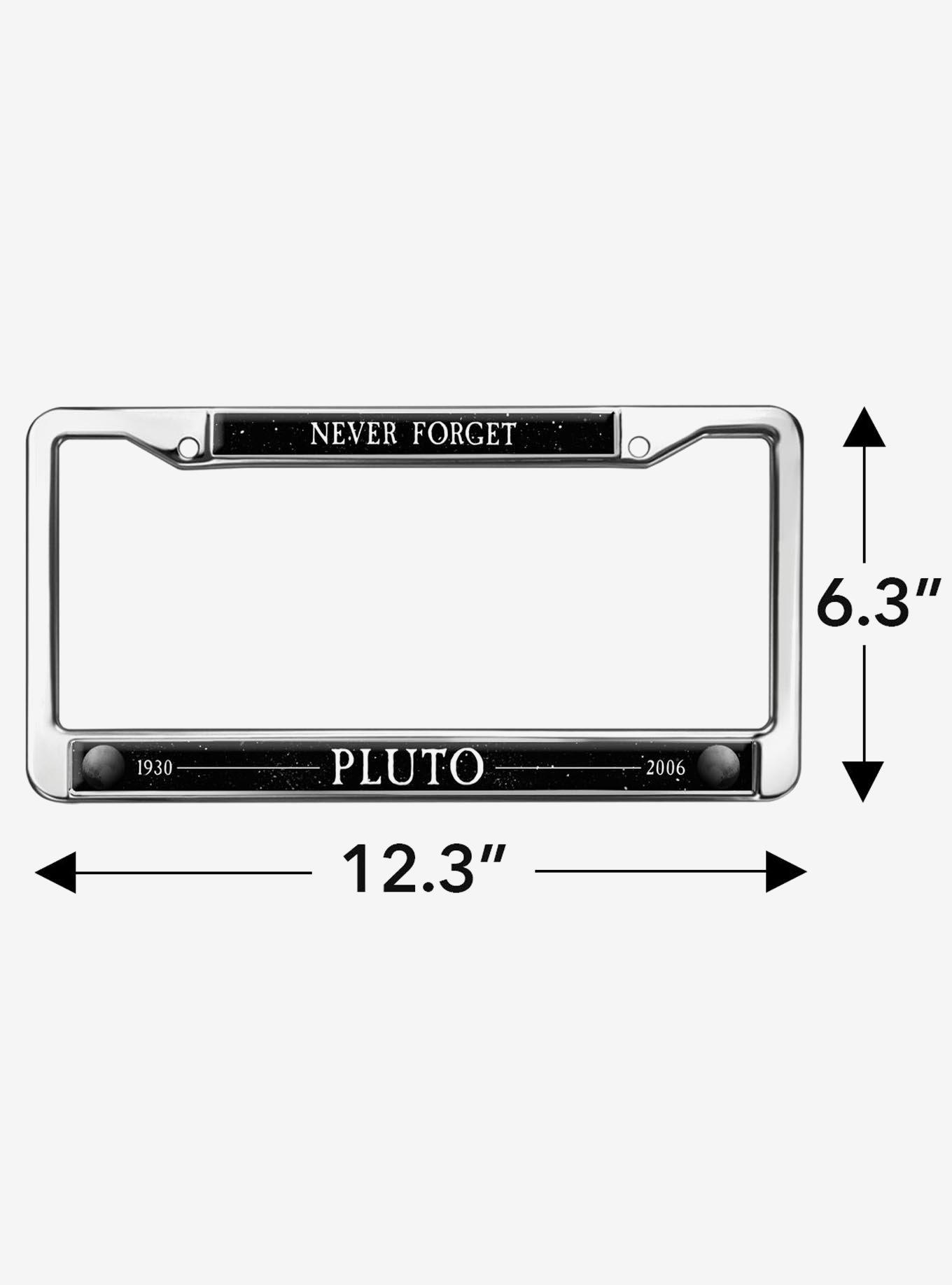 Never Forget Pluto Metal License Plate Frame, , hi-res