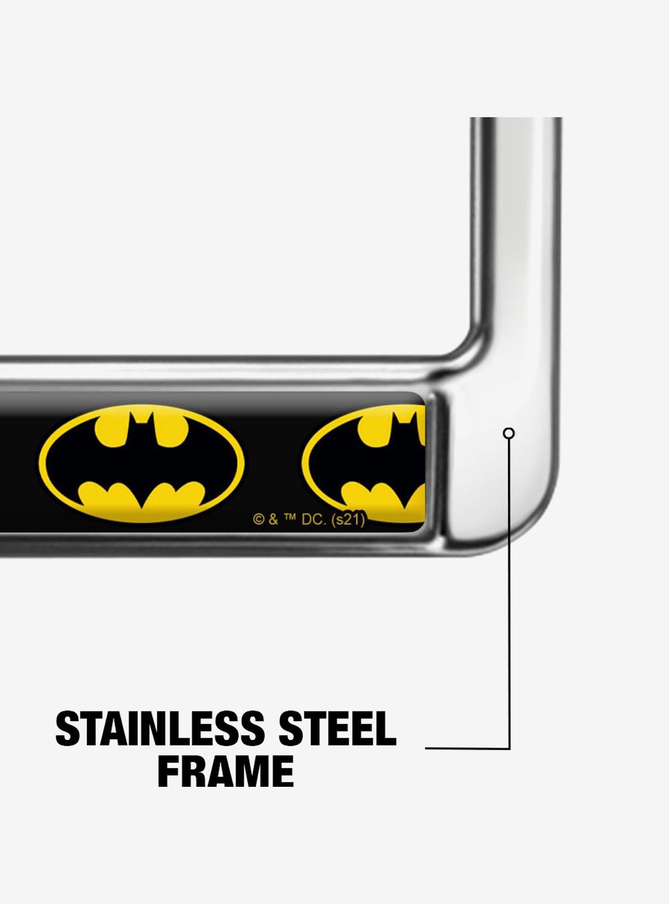 DC Comics Batman Logo Metal License Plate Frame, , alternate