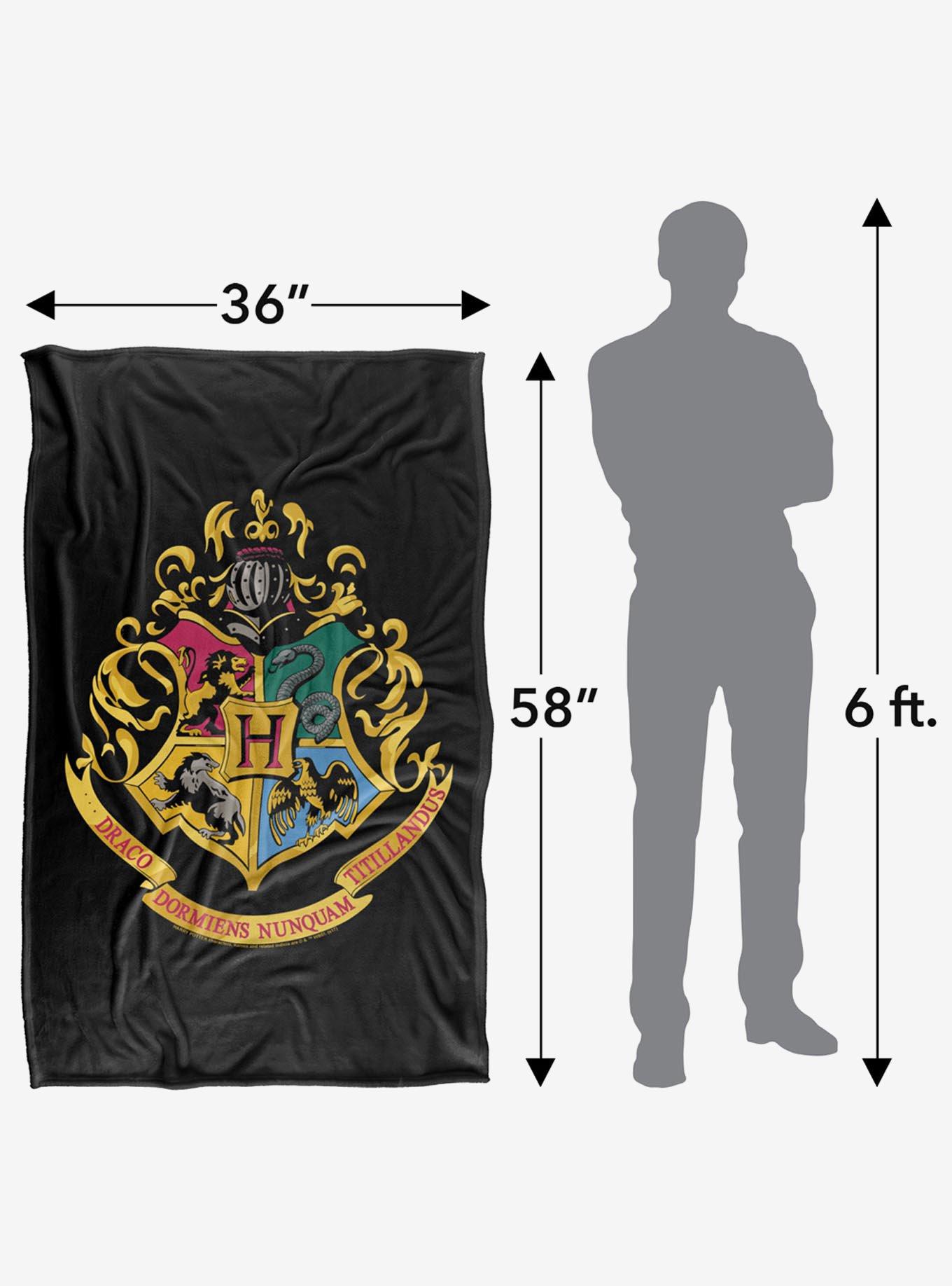 Harry Potter Hogwarts Crest 36x58" Throw Blanket, , alternate